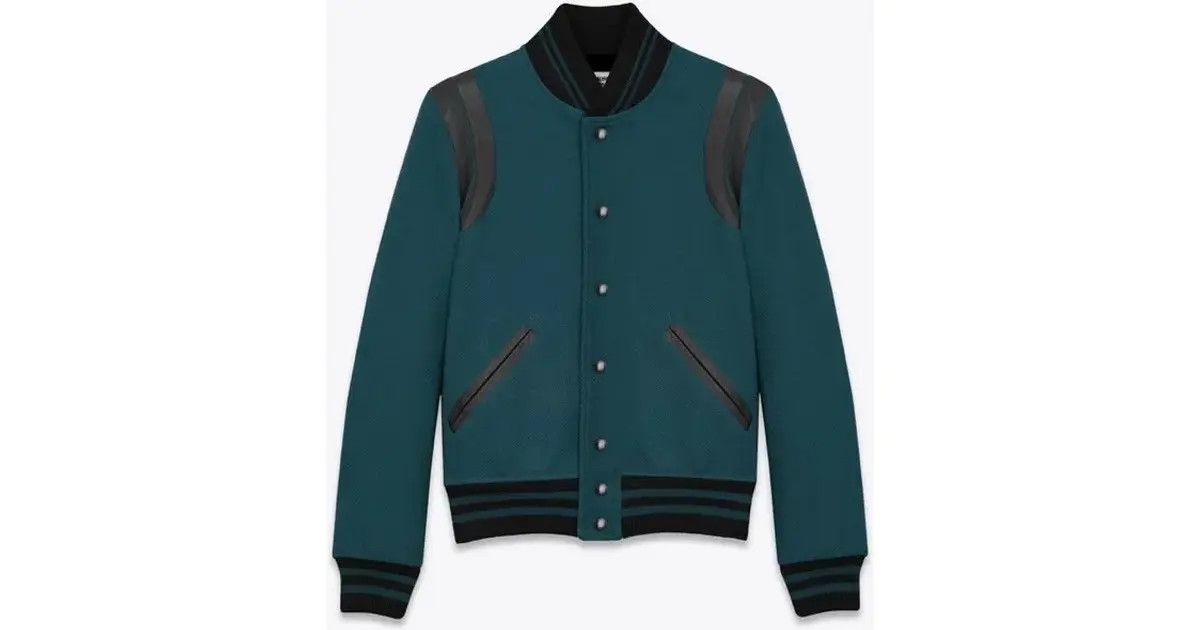 Hedi Slimane × Saint Laurent Paris Saint Laurent Teal Teddy size Small (46) Size US S / EU 44-46 / 1 - 13 Thumbnail