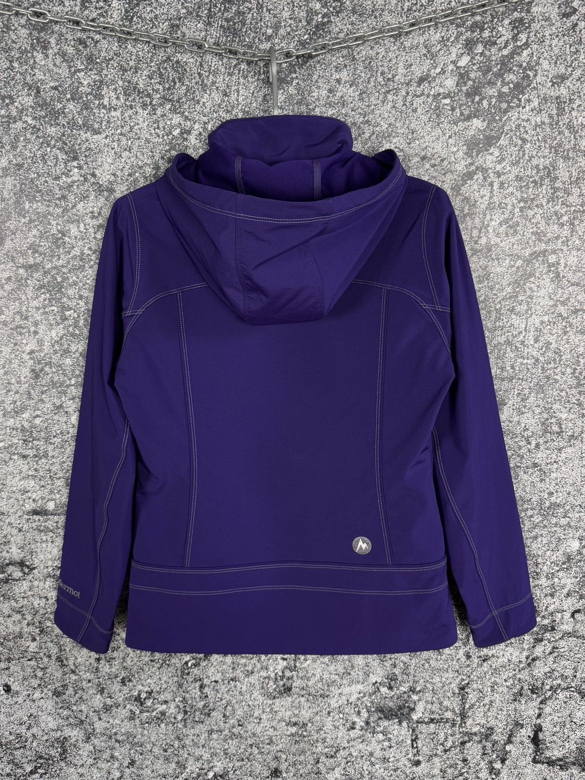 Marmot Marmot Soft Shell Hooded Jacket Outdoor Hiking Purple Size M Size M / US 6-8 / IT 42-44 - 10 Thumbnail