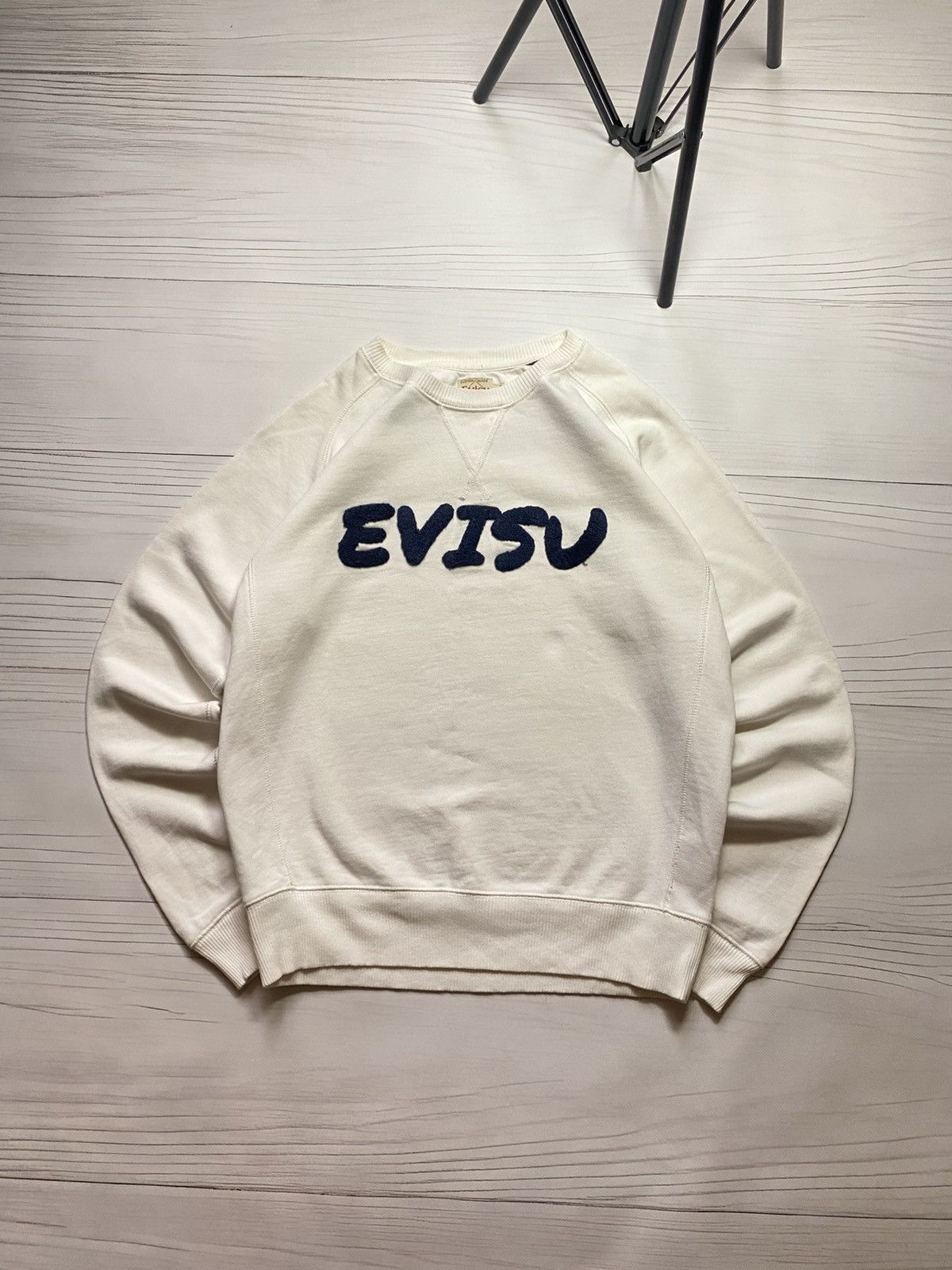 Evisu × Japanese Brand Vintage Evisu Script Big logo japanes y2k sweatshirt Size US S / EU 44-46 / 1 - 1 Thumbnail