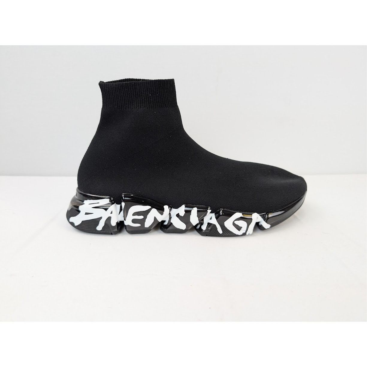 Balenciaga o1rshd1 Recycled Speed 2.0 Sneakers in Black/White Size US 12 / EU 45 - 4 Thumbnail