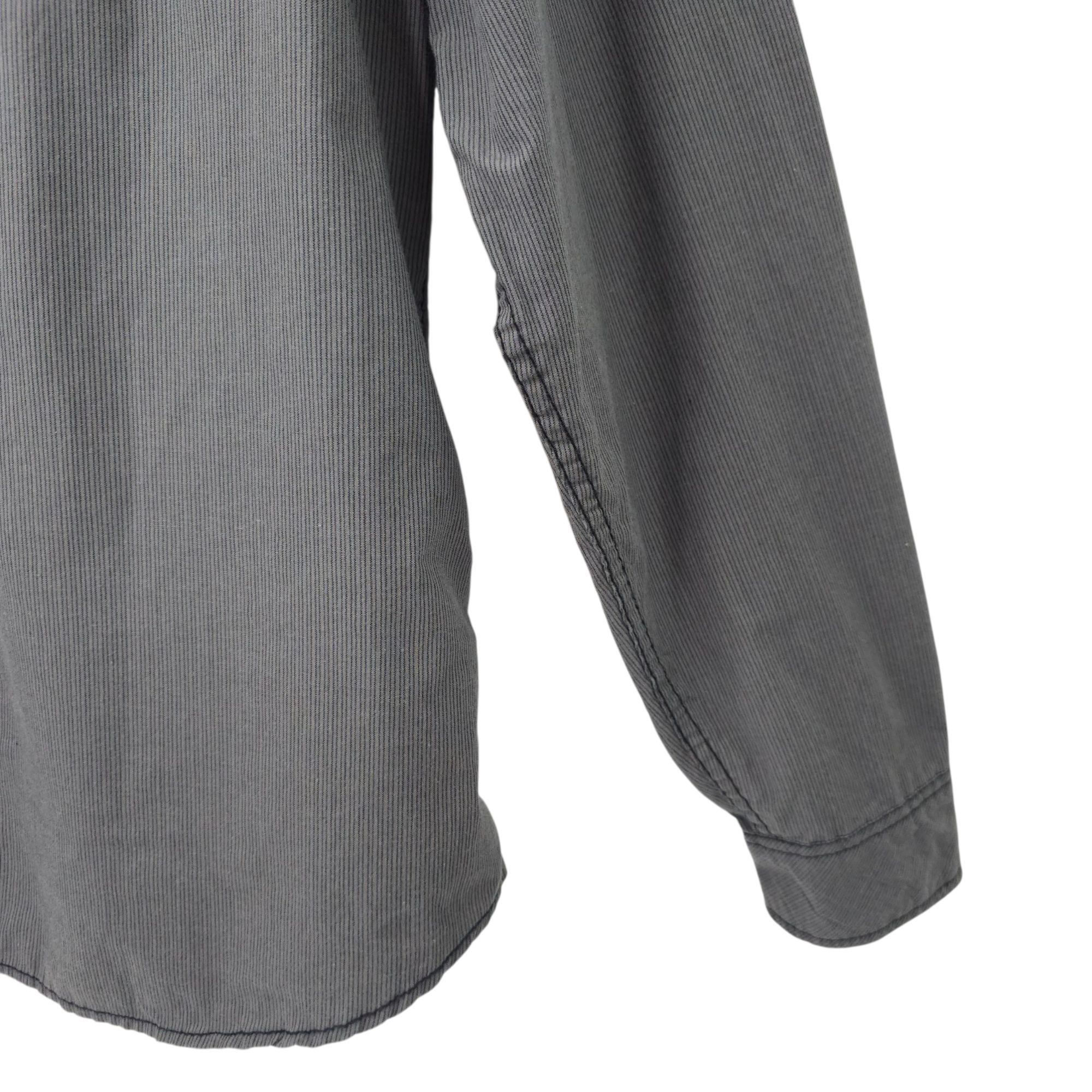 Carbon Carbon Slim Fit Button Front Shirt Mens XXL READ Tab Sleeve Size US XXL / EU 58 / 5 - 13 Thumbnail