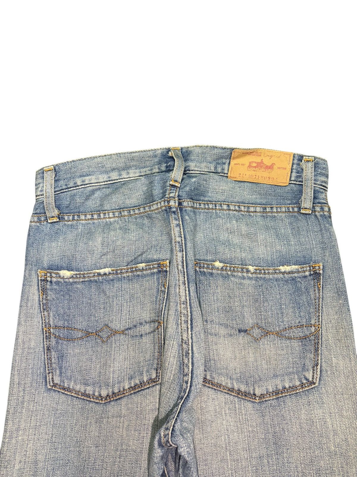 Edwin Vintage Ungrid Selvedge Distressed Jeans Size 27" / US 4 / IT 40 - 4 Thumbnail