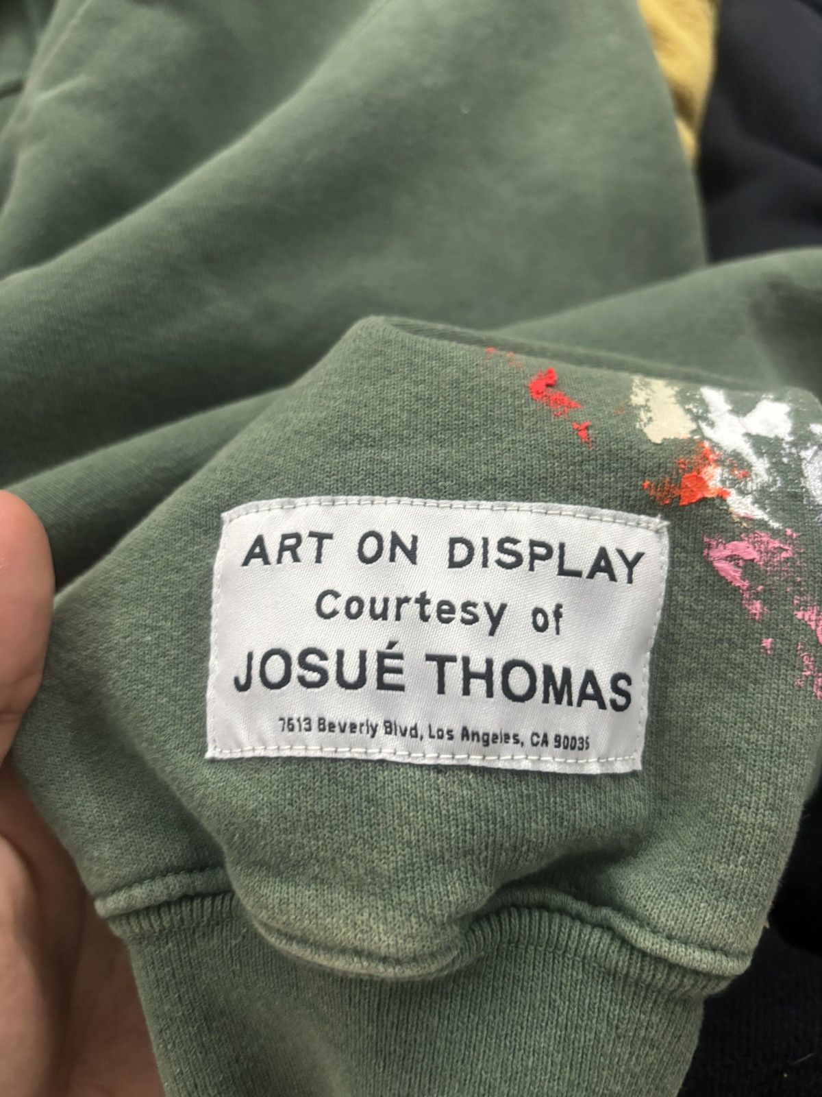 Gallery Dept. Gallery Dept. DEPT. Paint-Splatter Hoodie – Green (Medium) Size US M / EU 48-50 / 2 - 9 Thumbnail