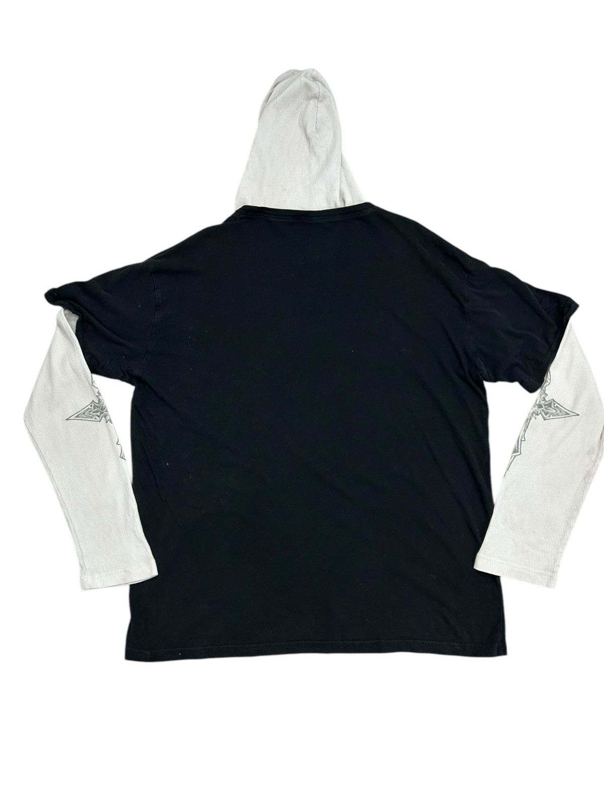 Designer × Japanese Brand MMZ Elite Gothic Cross Hoodie Layered L/Sleeve Graphic Tee Size US XL / EU 56 / 4 - 8 Thumbnail
