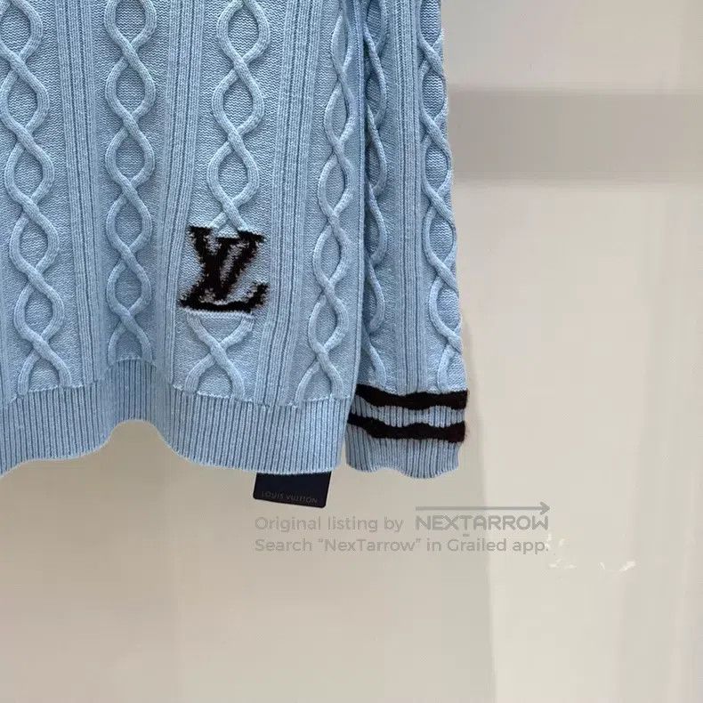 Louis Vuitton Louis Vuitton New Wavy Cable Logo Sweater Size US S / EU 44-46 / 1 - 2 Thumbnail