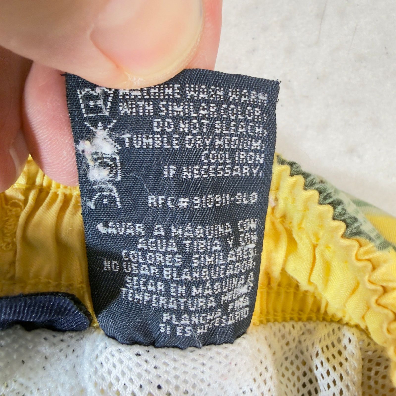 Puritan Puritan Men L Swim Trunks Yellow Tropical Leaf Lined 36/38 Size US 30 / EU 46 - 10 Thumbnail