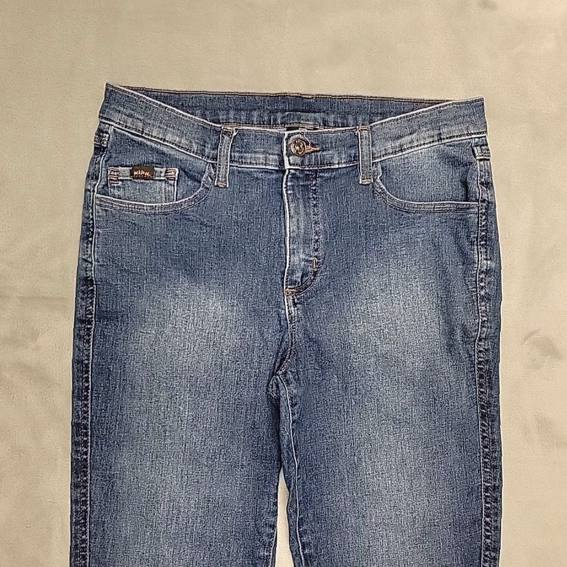 Denime Kuhl Jeans Women 8 Reg Blue Denim Slim Fit Straight Stretch Classic Comfort Shirt Size 30" / US 8 / IT 44 - 3 Thumbnail