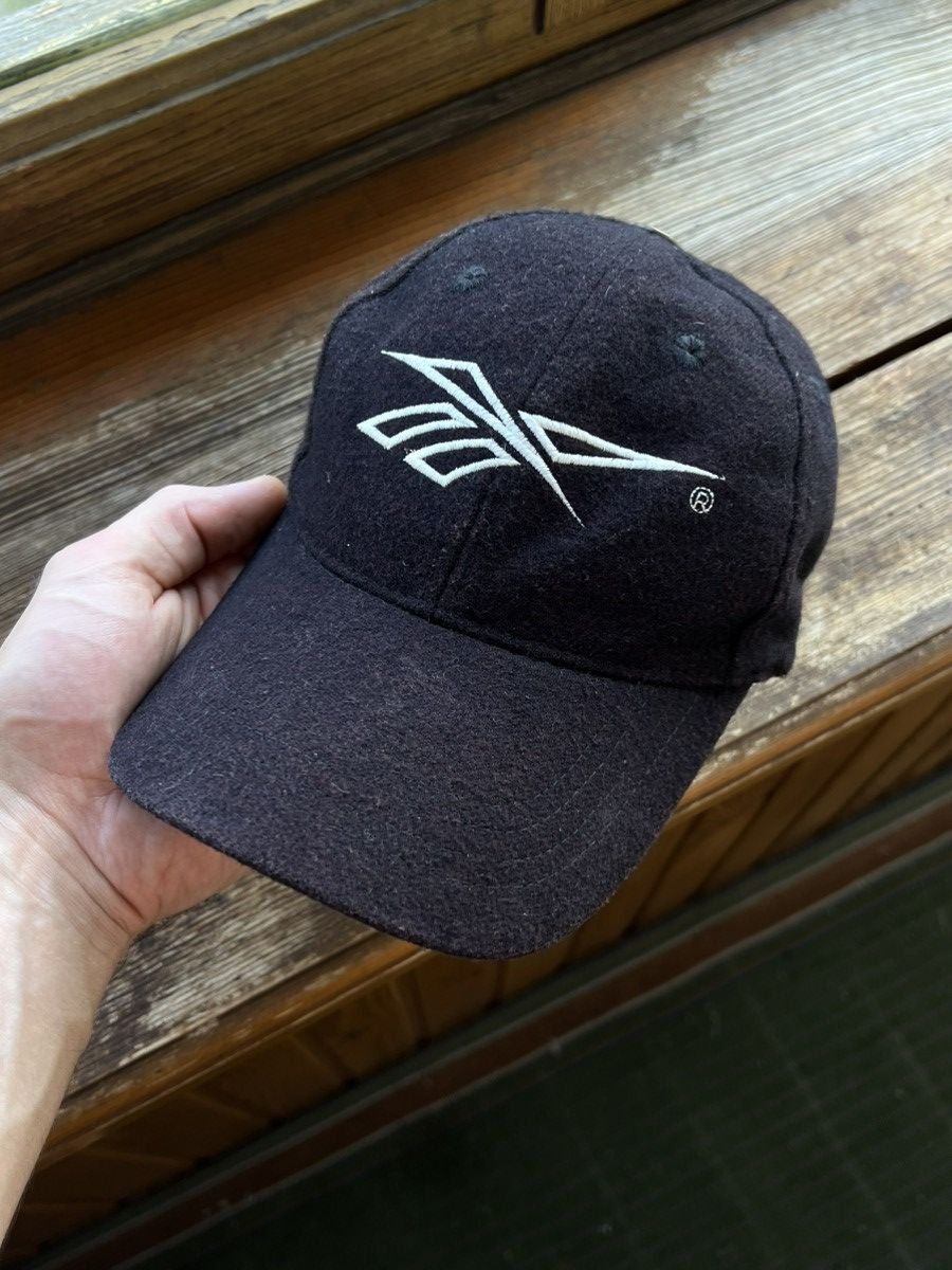 Reebok × Vintage Vintage Y2K Reebok Big Embroidered Logo Wool Cap Hat Size ONE SIZE - 2 Thumbnail