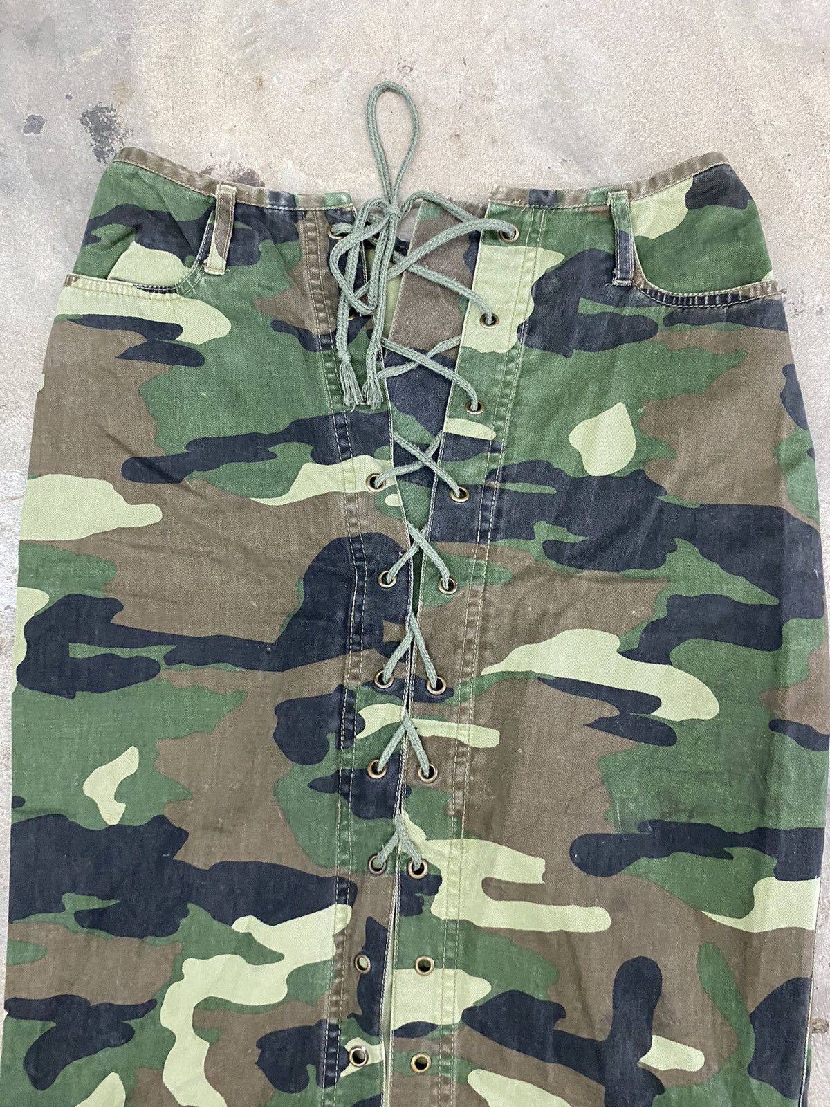 Hysteric Glamour × If Six Was Nine × Japanese Brand vintage camo skirt lace up ifsx lgb hys style Size 28" / US 6 / IT 42 - 3 Thumbnail