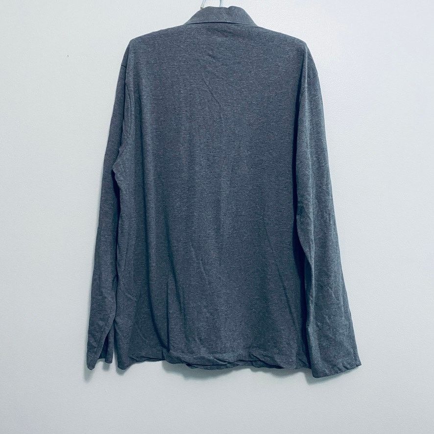 Calvin Klein Calvin Klein gray long sleeve polo Size US L / EU 52-54 / 3 - 3 Thumbnail