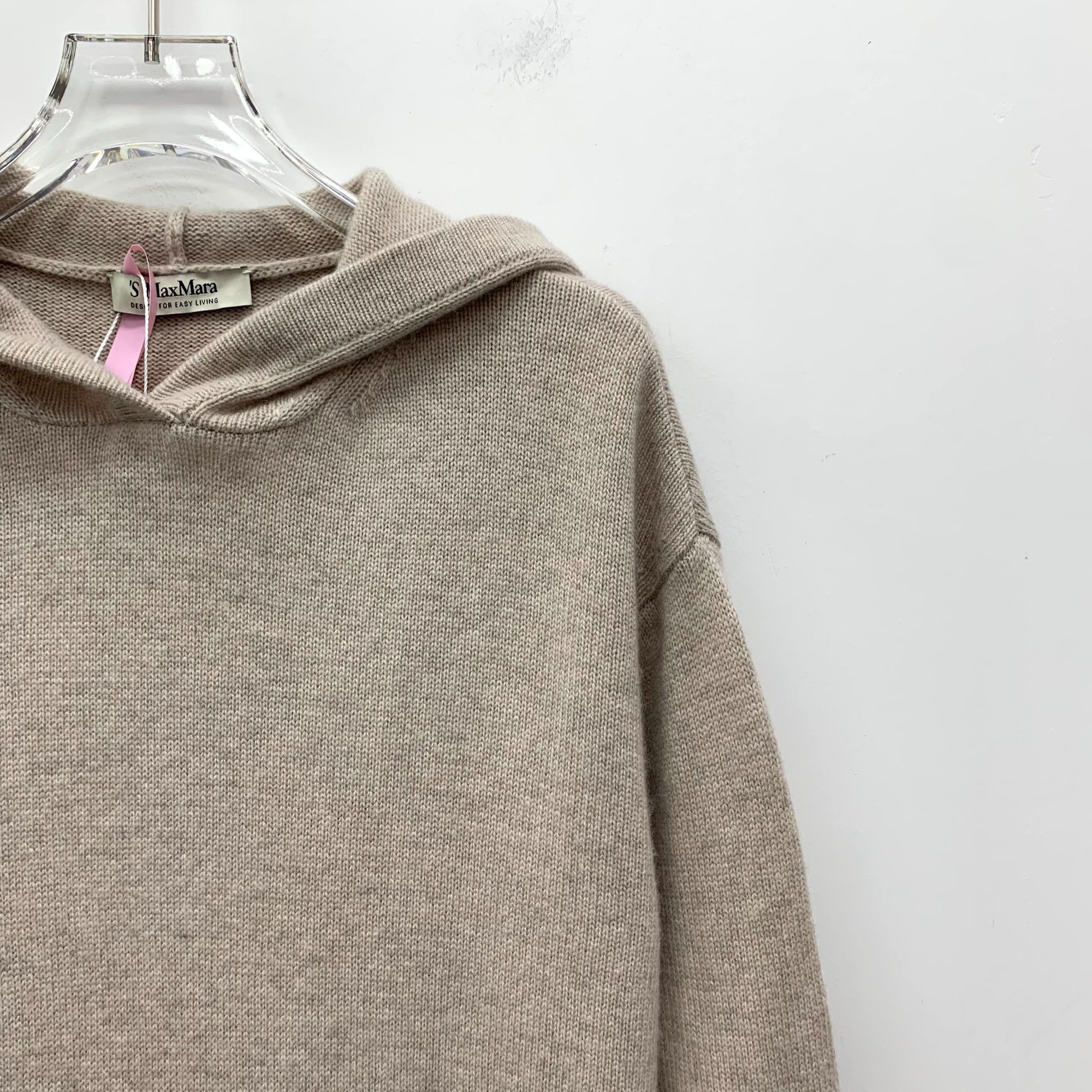 Max Mara MaxMara Womens XS Brown Wool & Cashmere Hooded Long-Sleeved Size XS / US 0-2 / IT 36-38 - 7 Thumbnail