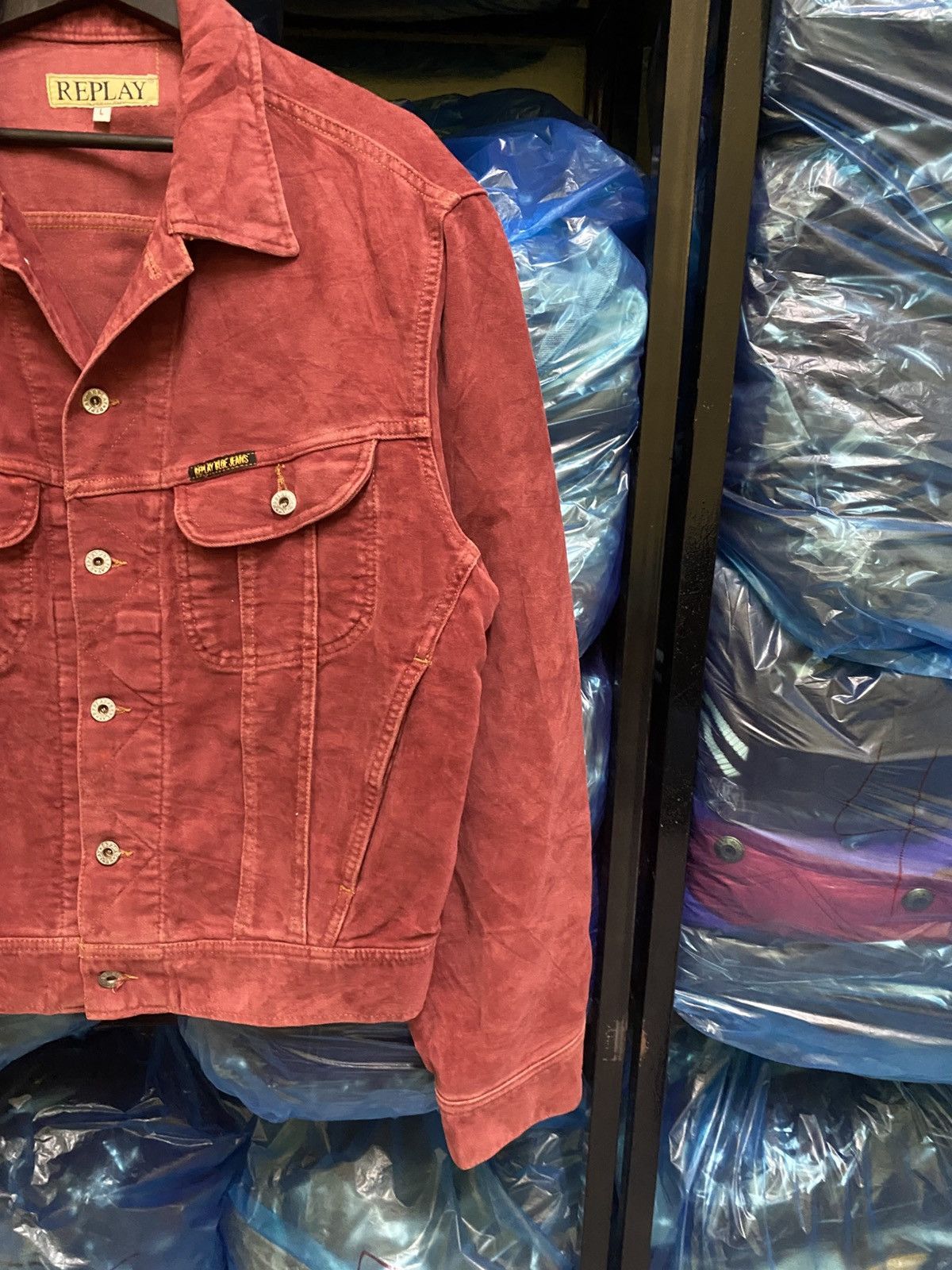Replay VINTAGE REPLAY VELVET TRUCKER JACKET Size US L / EU 52-54 / 3 - 4 Thumbnail