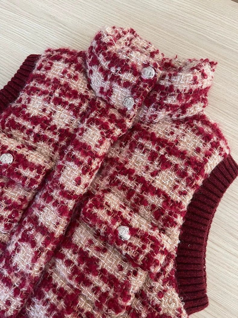 Chanel Chanel 24n red plaid vest Size XS / US 0-2 / IT 36-38 - 3 Thumbnail