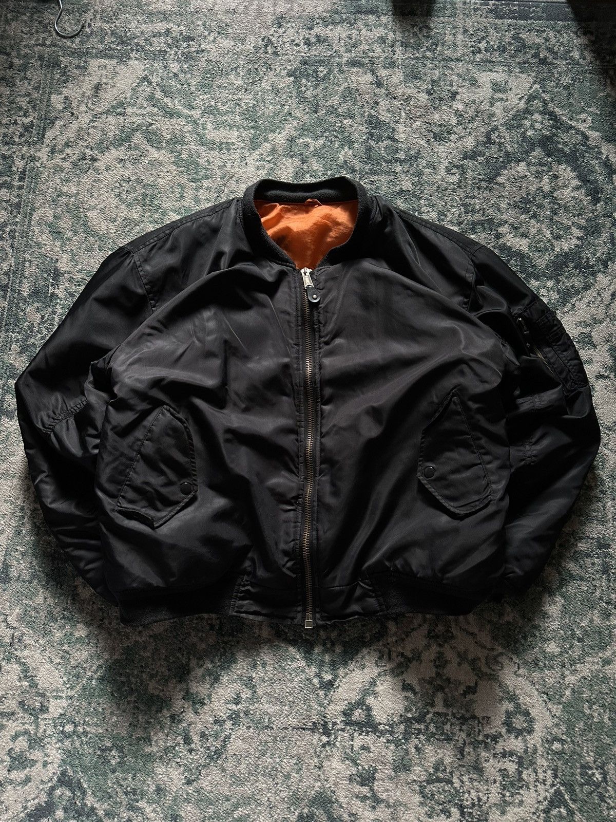 Vintage VINTAGE BALENCY STYLE OVERSIZED MA-1 BOMBER Y2K JACKET XL Size US XL / EU 56 / 4 - 3 Thumbnail