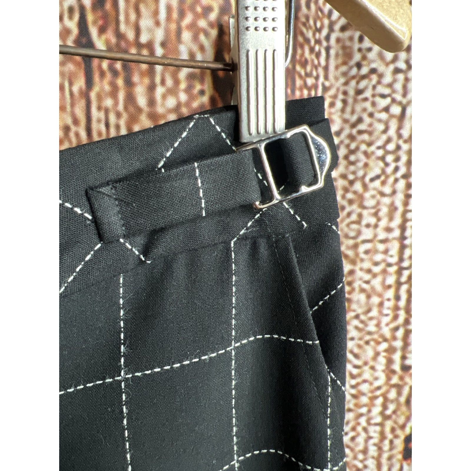 Trina Turk Trina Turk Womens Pants Casual Black Wool Size 4 Wide-Leg Inseam 32 Regular Active Career Style: Not Available Size 27" / US 4 / IT 40 - 4 Thumbnail