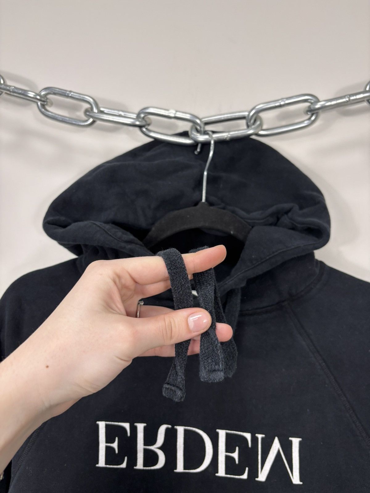 H&M Erdem X H&M Men’s Big Print Logo Hype Black Hoodie Size US S / EU 44-46 / 1 - 6 Thumbnail