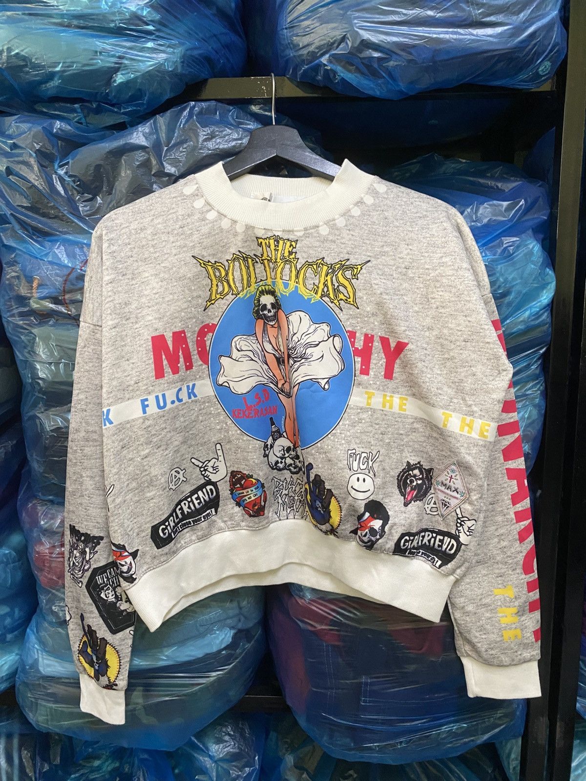 Japanese Brand Bold Graphic Punk-Inspired Sweatshirt by l.m.d.x Size S / US 4 / IT 40 - 1 Thumbnail