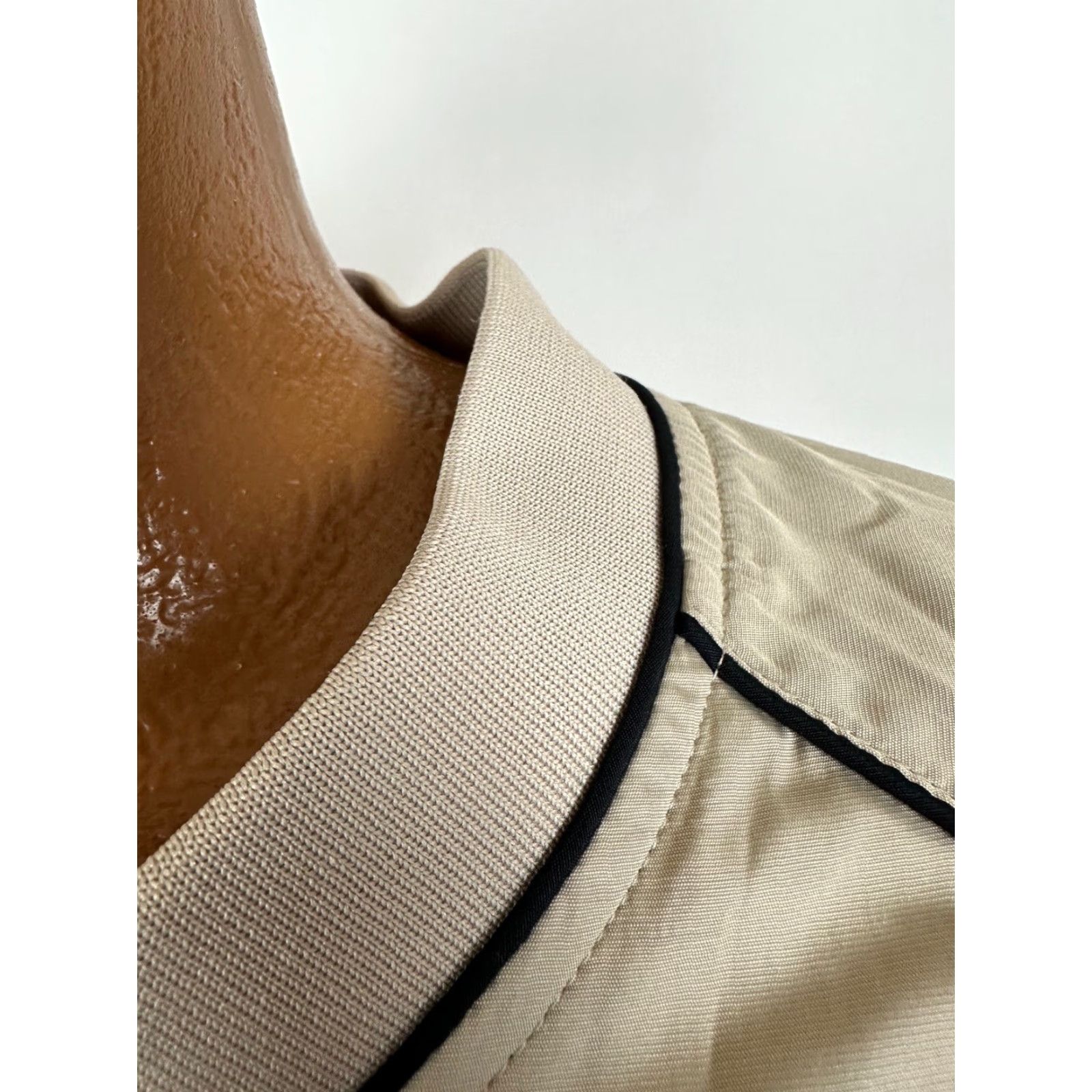 Footjoy VINTAGE FootJoy V-Neck Golf Pullover Jacket Men XL Beige Windbreaker Nylon Zipped Pockets Golf Size US XL / EU 56 / 4 - 2 Thumbnail