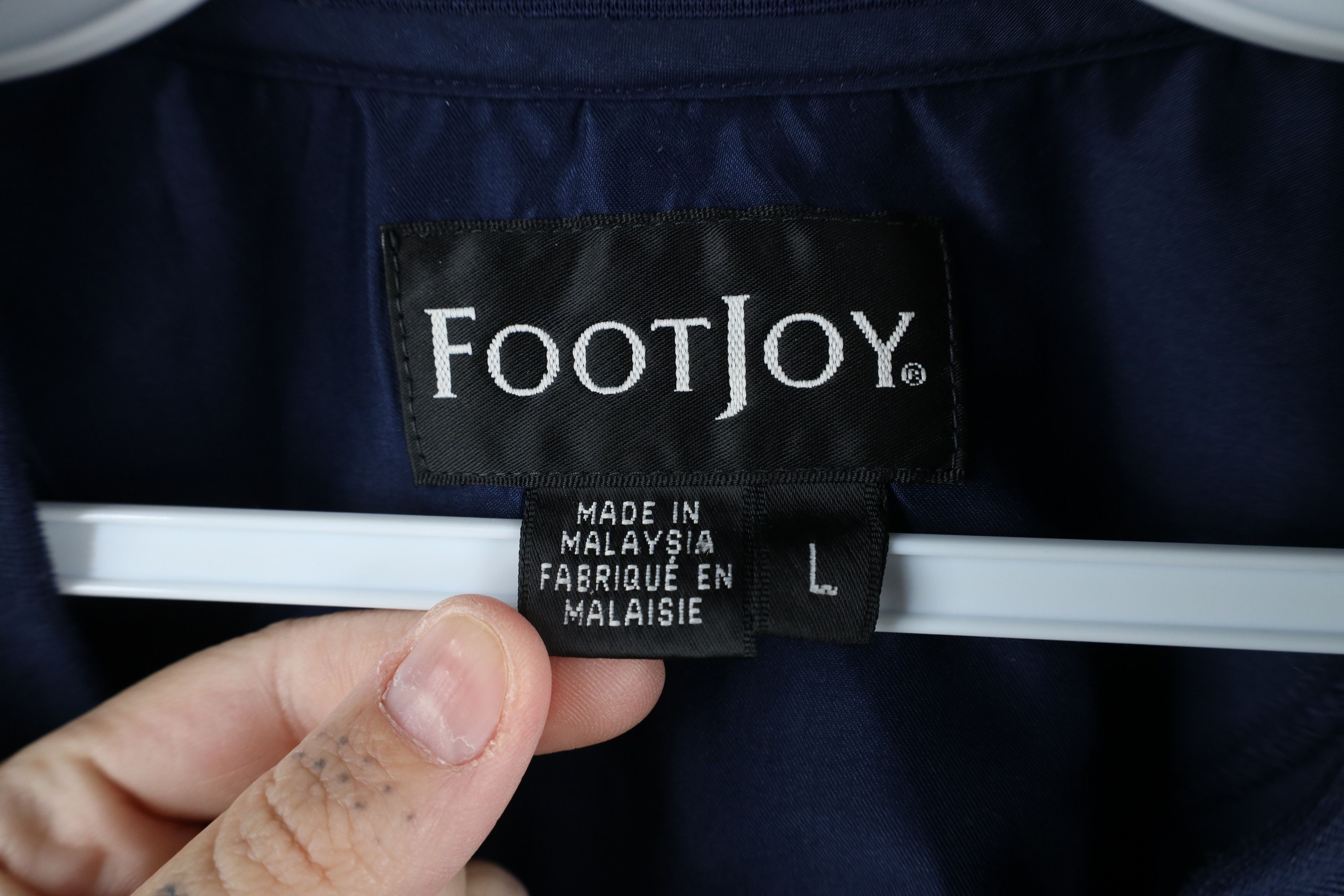 Footjoy × Vintage Vintage FootJoy Golf Pullover Windbreaker Jacket Navy Blue Size US L / EU 52-54 / 3 - 6 Thumbnail