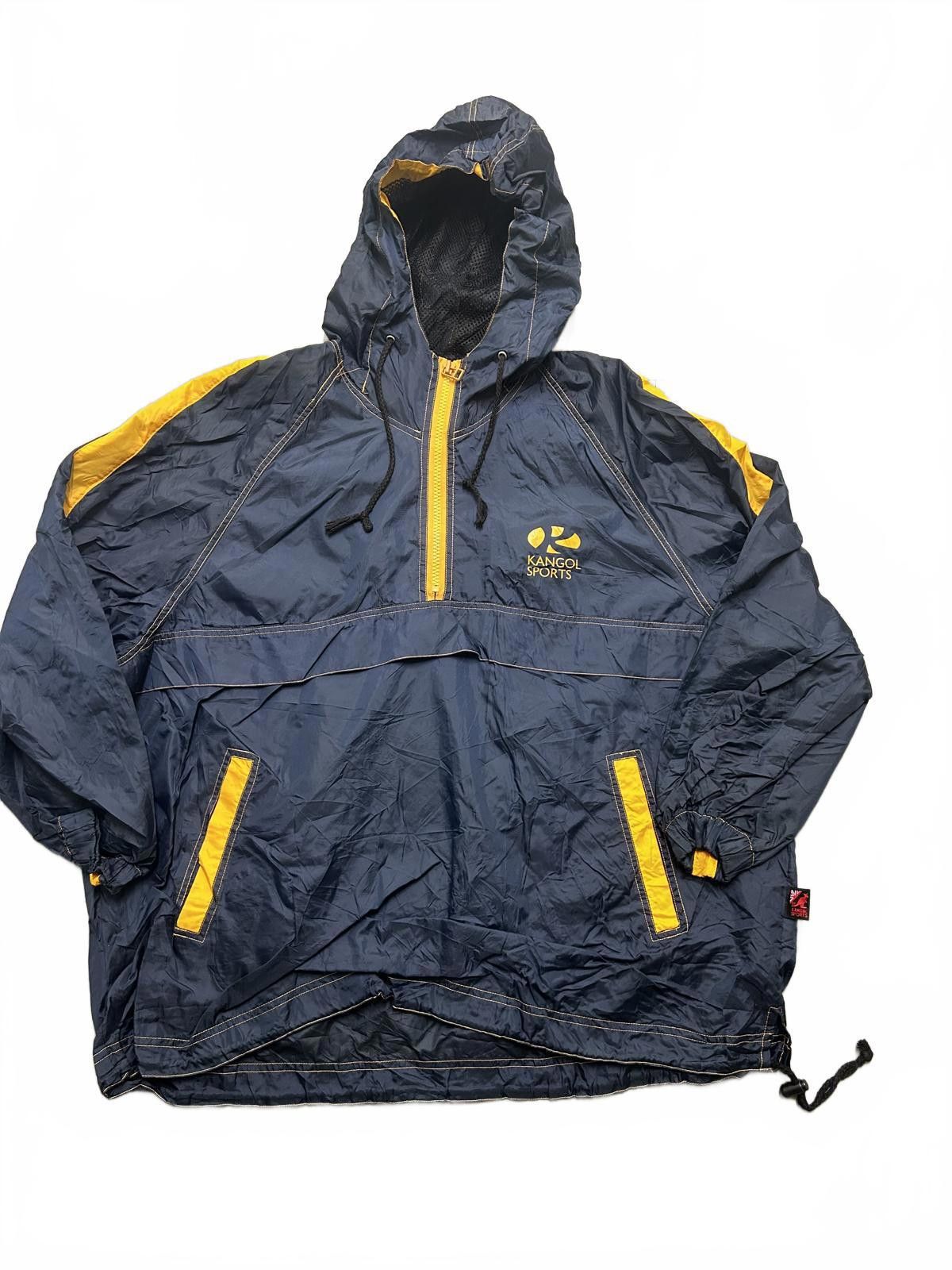 Kangol Kangol Sports Vintage Pullover Jacket - Navy & Yellow Size US L / EU 52-54 / 3 - 1 Thumbnail