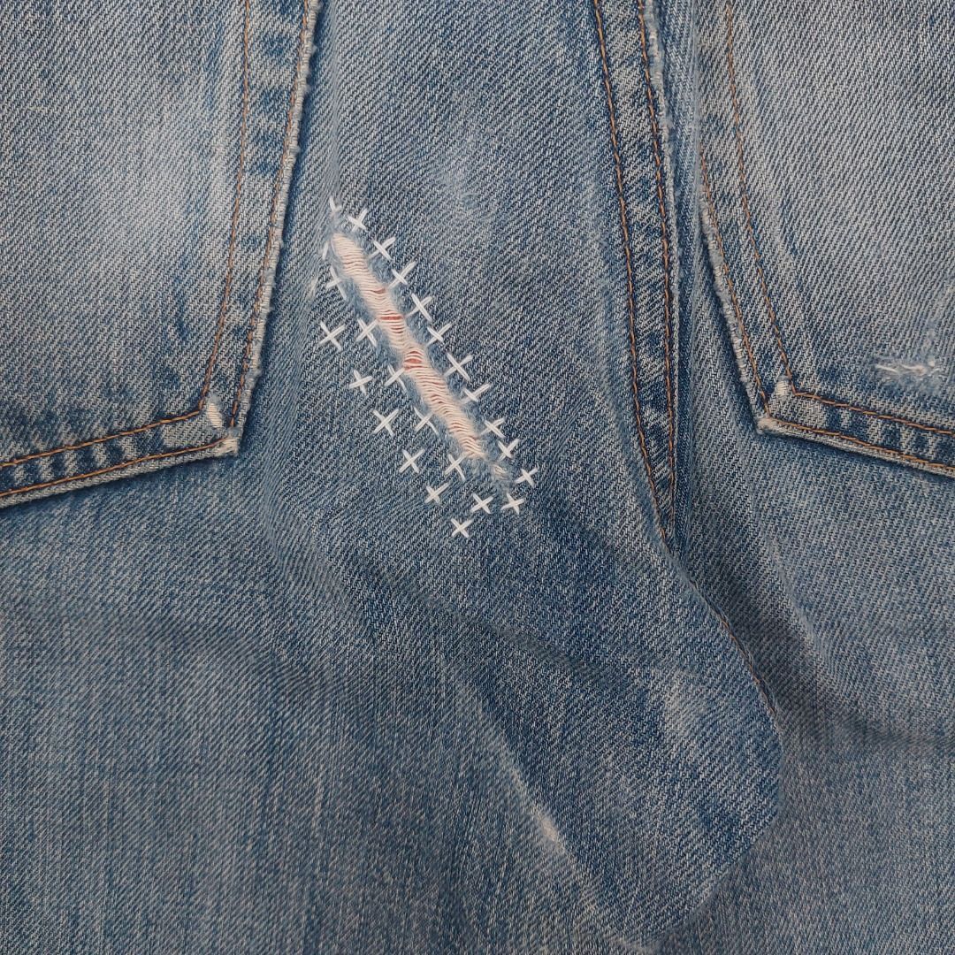 Ralph Lauren Vintage ripped RRL denim Size US 33 - 9 Thumbnail