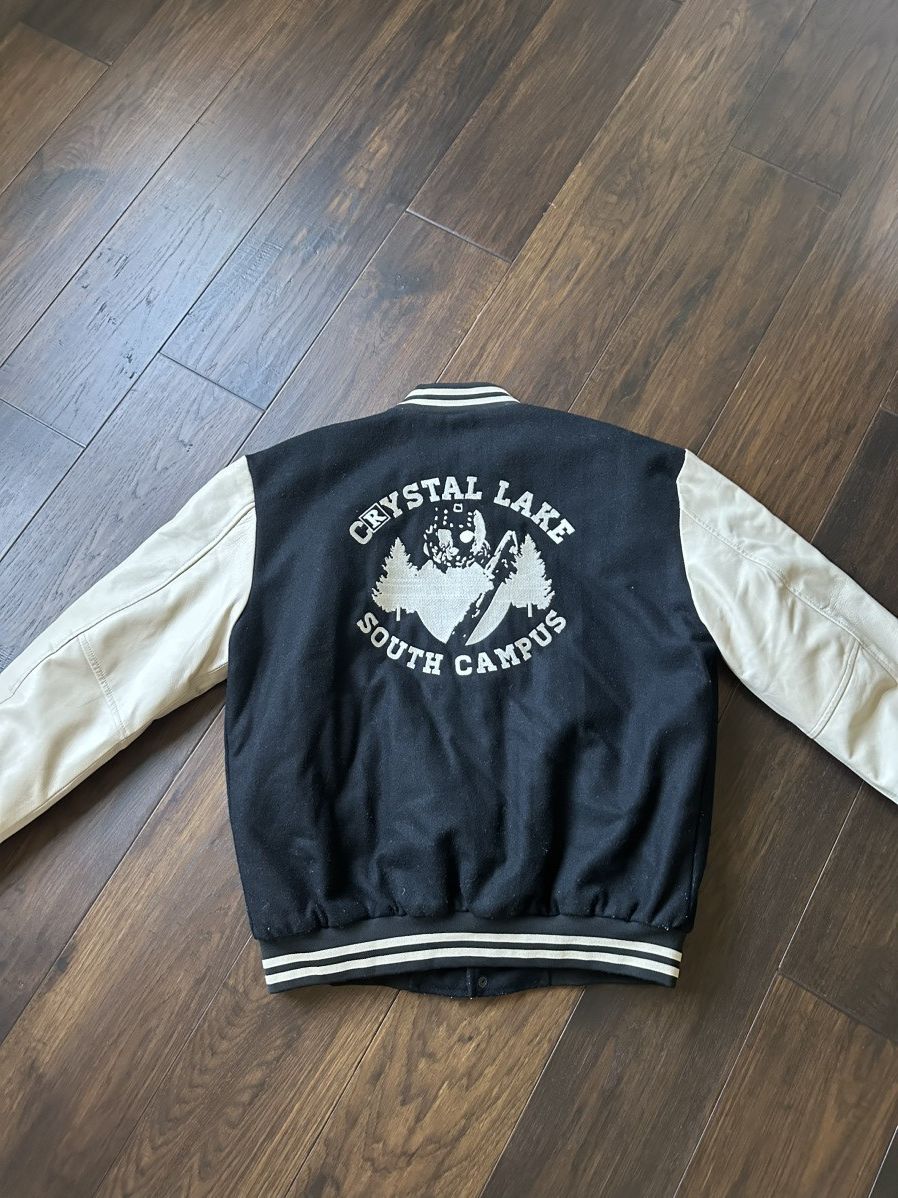 Japanese Brand Black Varsity Jacket Size US L / EU 52-54 / 3 - 2 Thumbnail