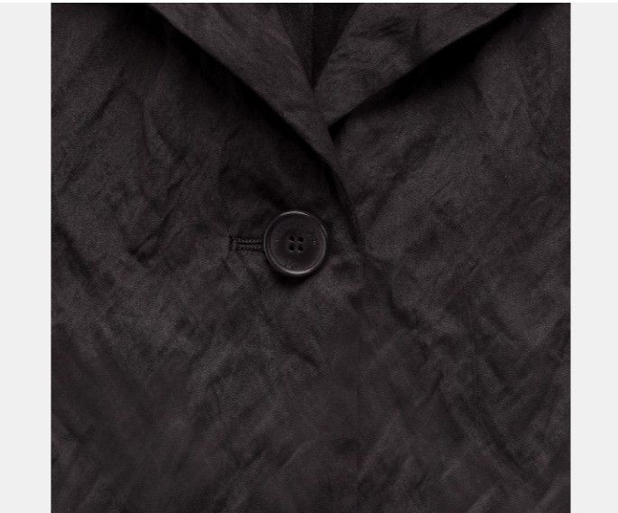 Dior o1w1db11124 Crinkled Duchess Cotton Jacket in Black Size XL / US 12-14 / IT 48-50 - 3 Thumbnail
