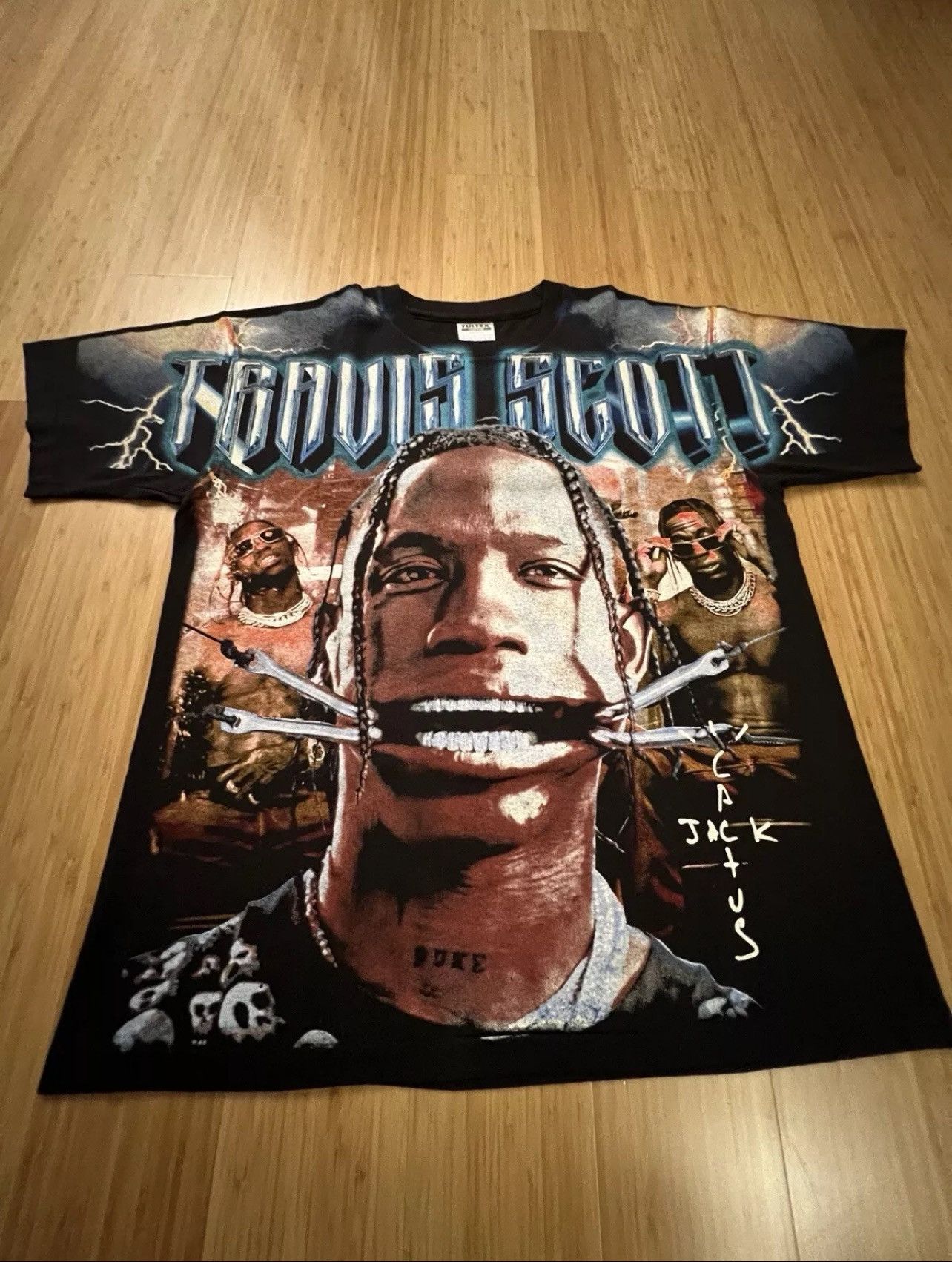 Other Travis scott bootleg t shirt Size US XL / EU 56 / 4 - 1 Thumbnail