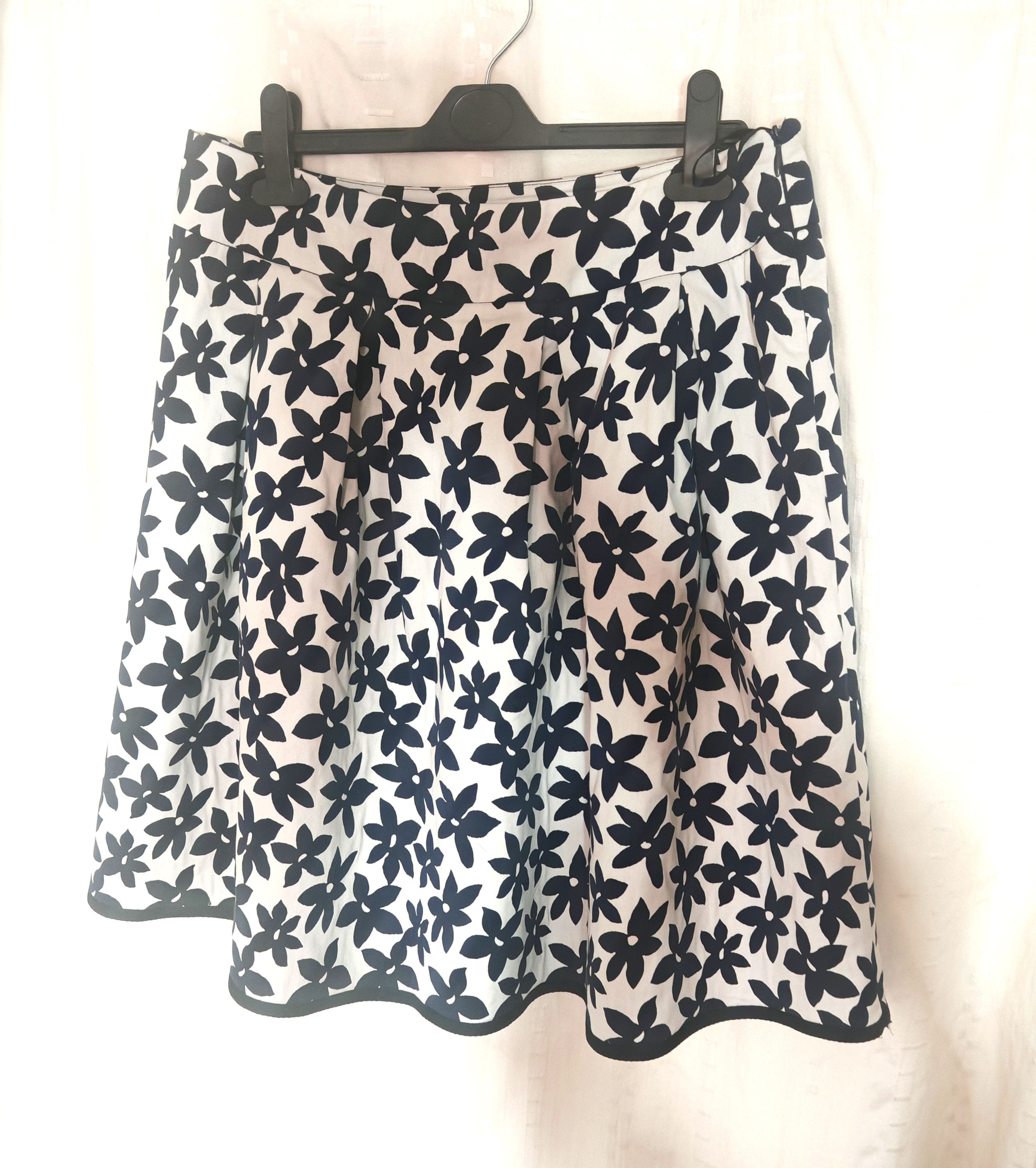 Designer × Vintage Vintage Lawrence Grey Floral Cotton Skirt A-Line size L Size 30" / US 8 / IT 44 - 2 Thumbnail
