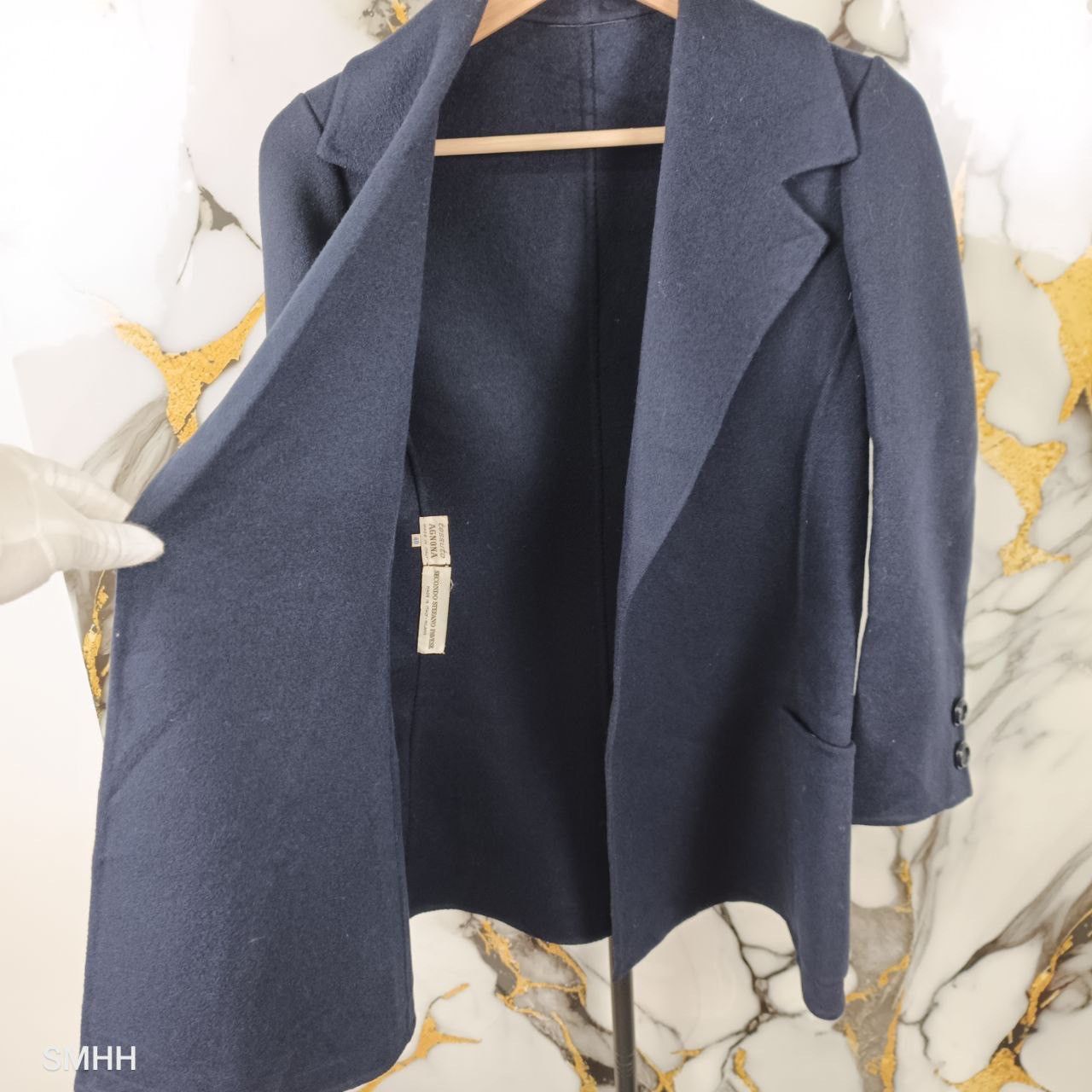 Agnona 🔥 Vintage AGNONA Navy Wool Jacket – Size 40 Size M / US 6-8 / IT 42-44 - 7 Thumbnail