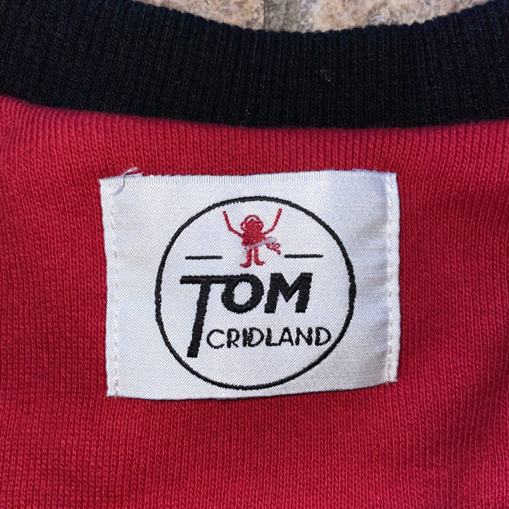 Vintage Tom Cridland Longsleeve Red Pullover Mens L Shirt Size US L / EU 52-54 / 3 - 3 Thumbnail