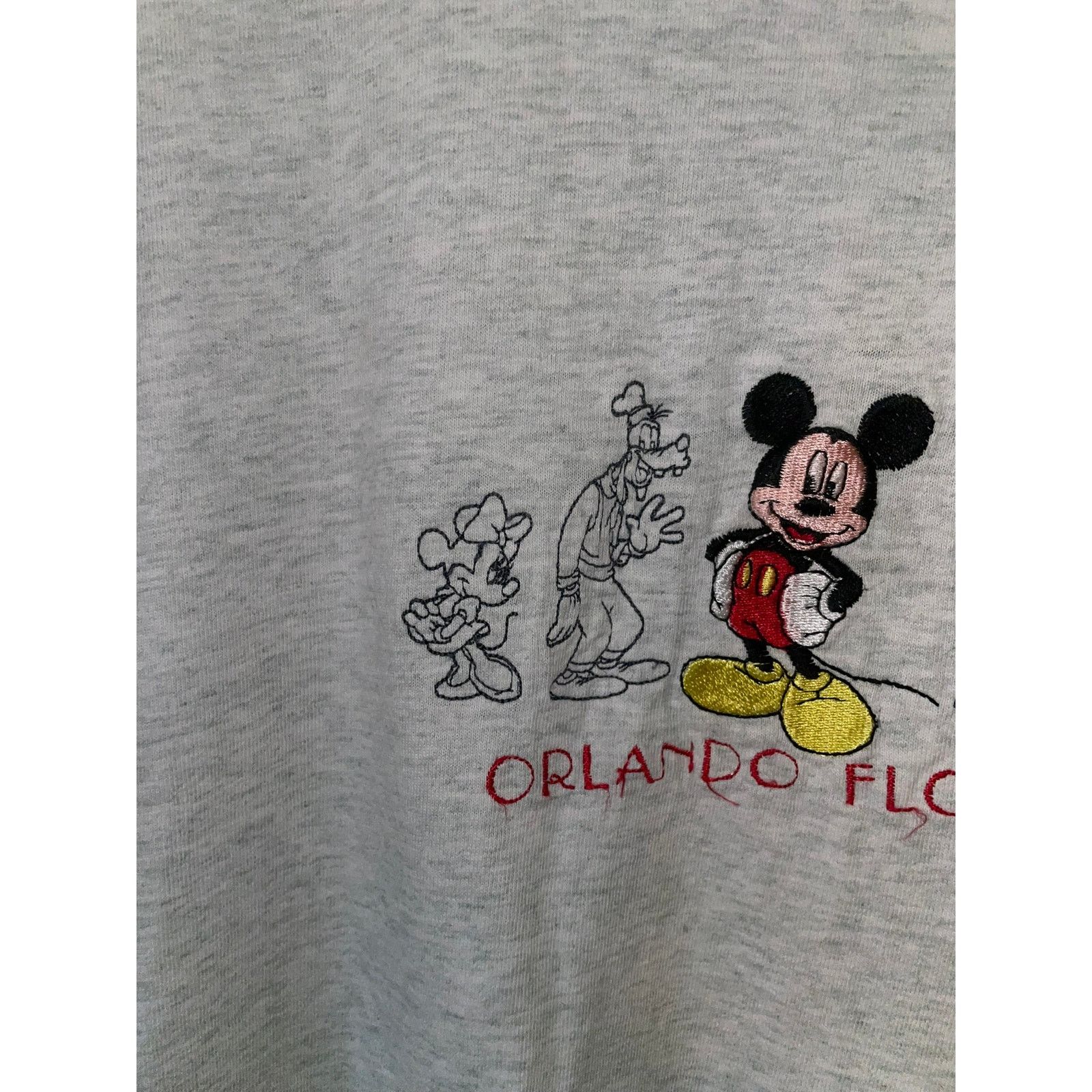 Vintage Vintage Mickey Disney Orlando Shirt Florida Gray 90s Tee L Size US L / EU 52-54 / 3 - 2 Thumbnail