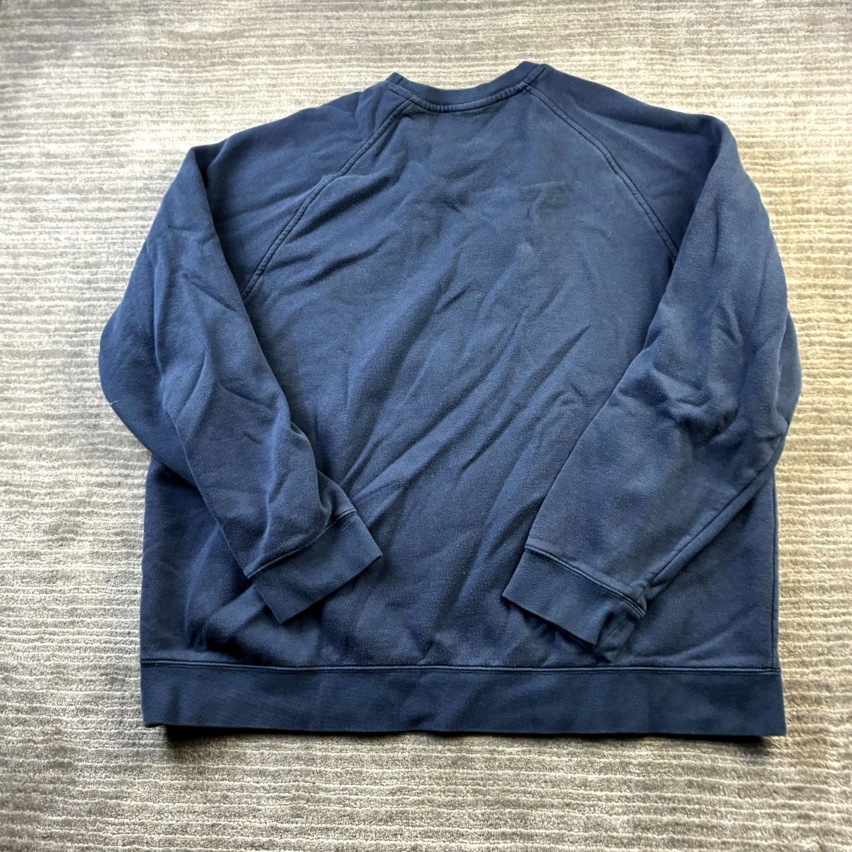 Nike VINTAGE Nike Sweatshirt Mens 2XL Blue Raglan Pullover Crewneck Fleece Shirts Jacket Size US XXL / EU 58 / 5 - 2 Thumbnail