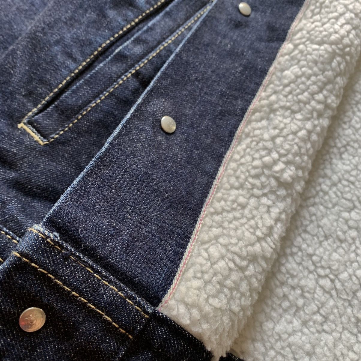X-LARGE X-Large Denim Selvedge Sherpha Jacket Japanese Brand Size US L / EU 52-54 / 3 - 12 Thumbnail