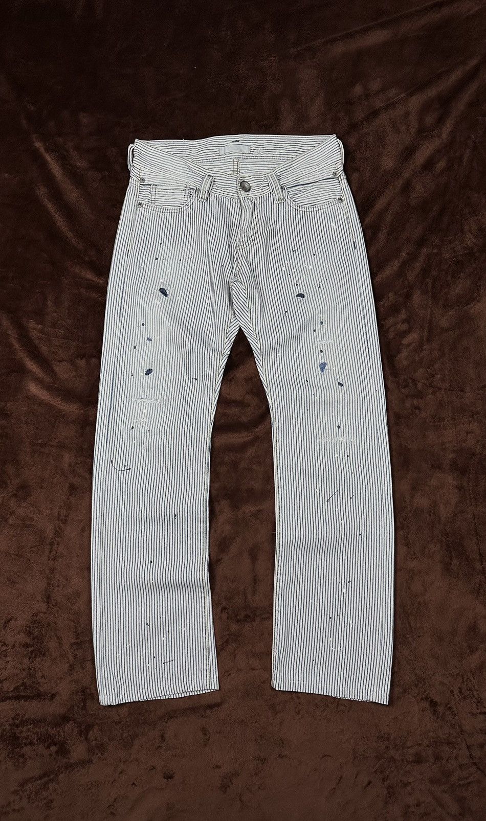 Japanese Brand Bobson Distressed Dirty Jeans Size US 30 / EU 46 - 1 Thumbnail