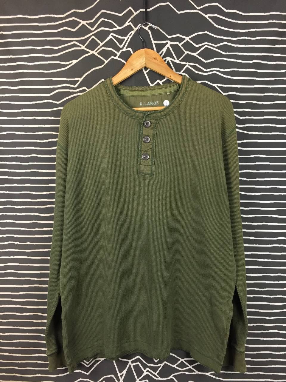 Uniqlo Uniqlo Authentic Original Wash Waffle Knit Henley Tee Size US XL / EU 56 / 4 - 1 Thumbnail
