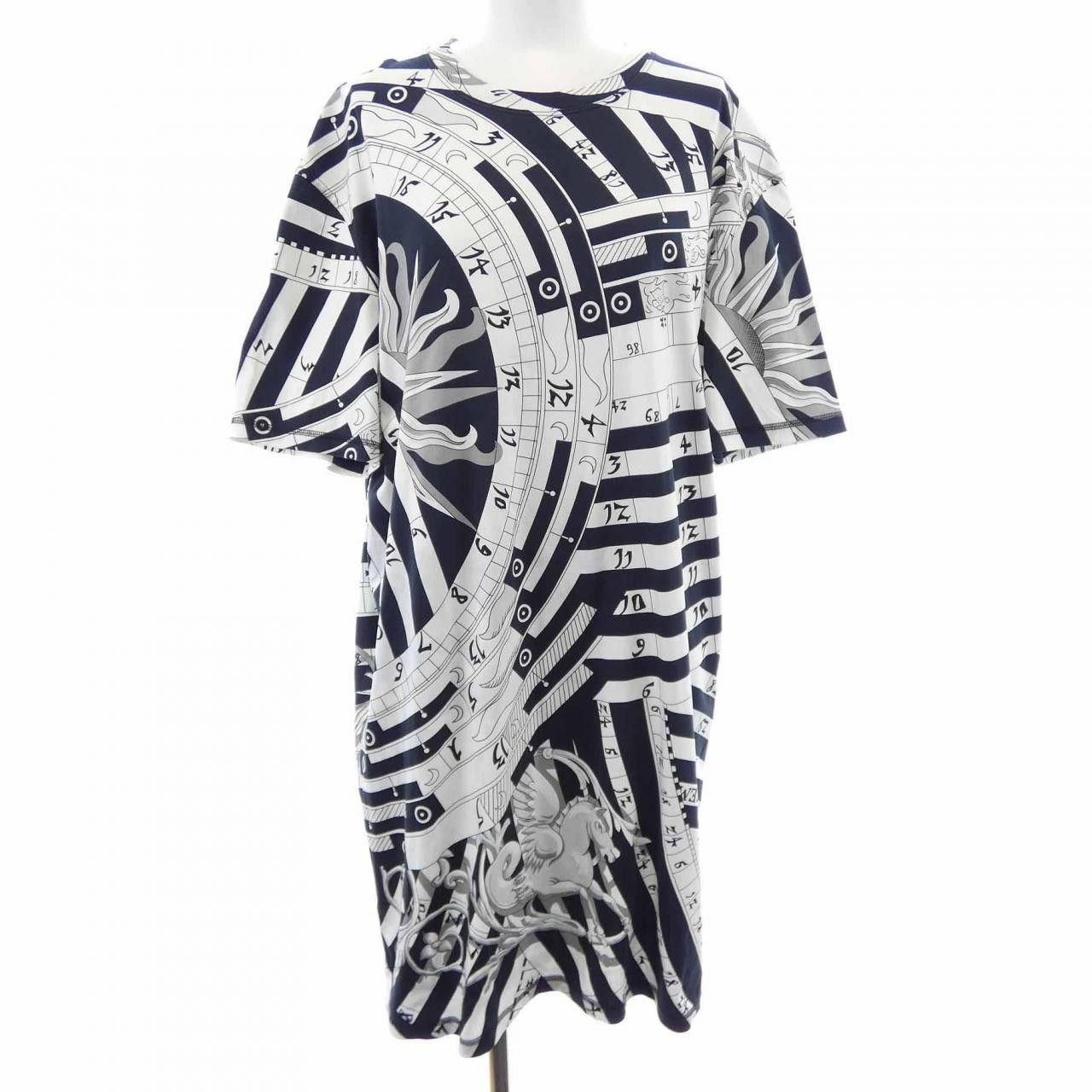 Hermes Hermes Hermes ASTROLOGY REMIX Cotton Dress Textile Dresses 3H4515DA DUTY FREE for USA Size ONE SIZE - 1 Thumbnail