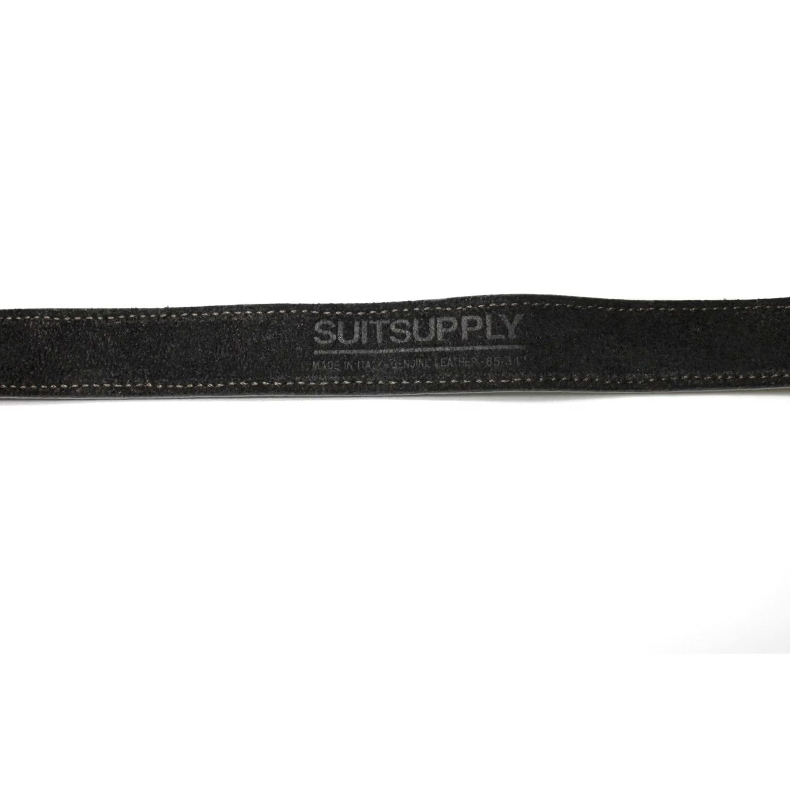 Suitsupply Suitsupply Belt Men's 85/34 Suede Genuine Leather Brown Double Round Buckle Belt Size ONE SIZE - 5 Thumbnail
