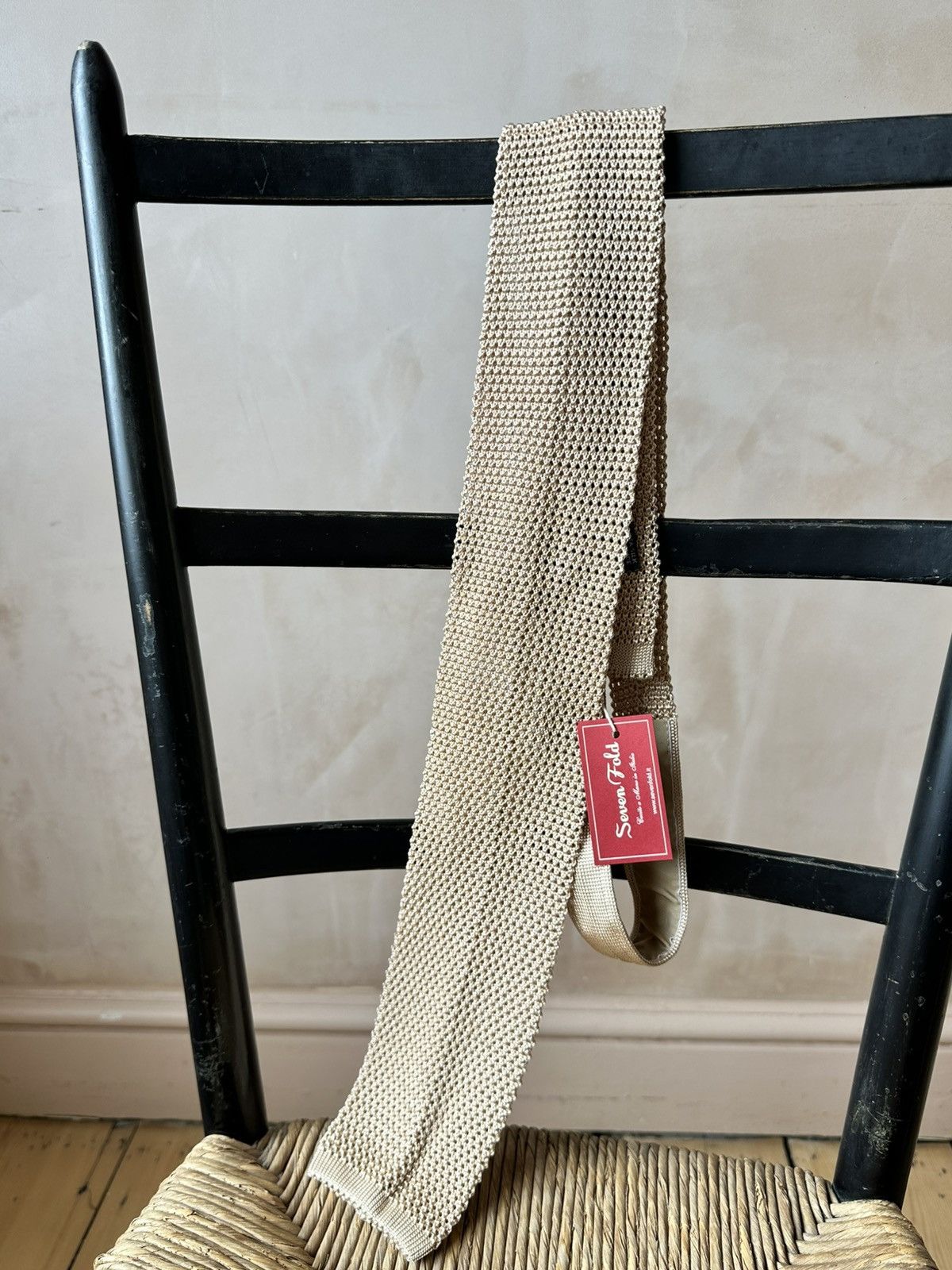Other Vintage Italian Brand SevenFold Handmade Silk Tie Size ONE SIZE - 1 Thumbnail