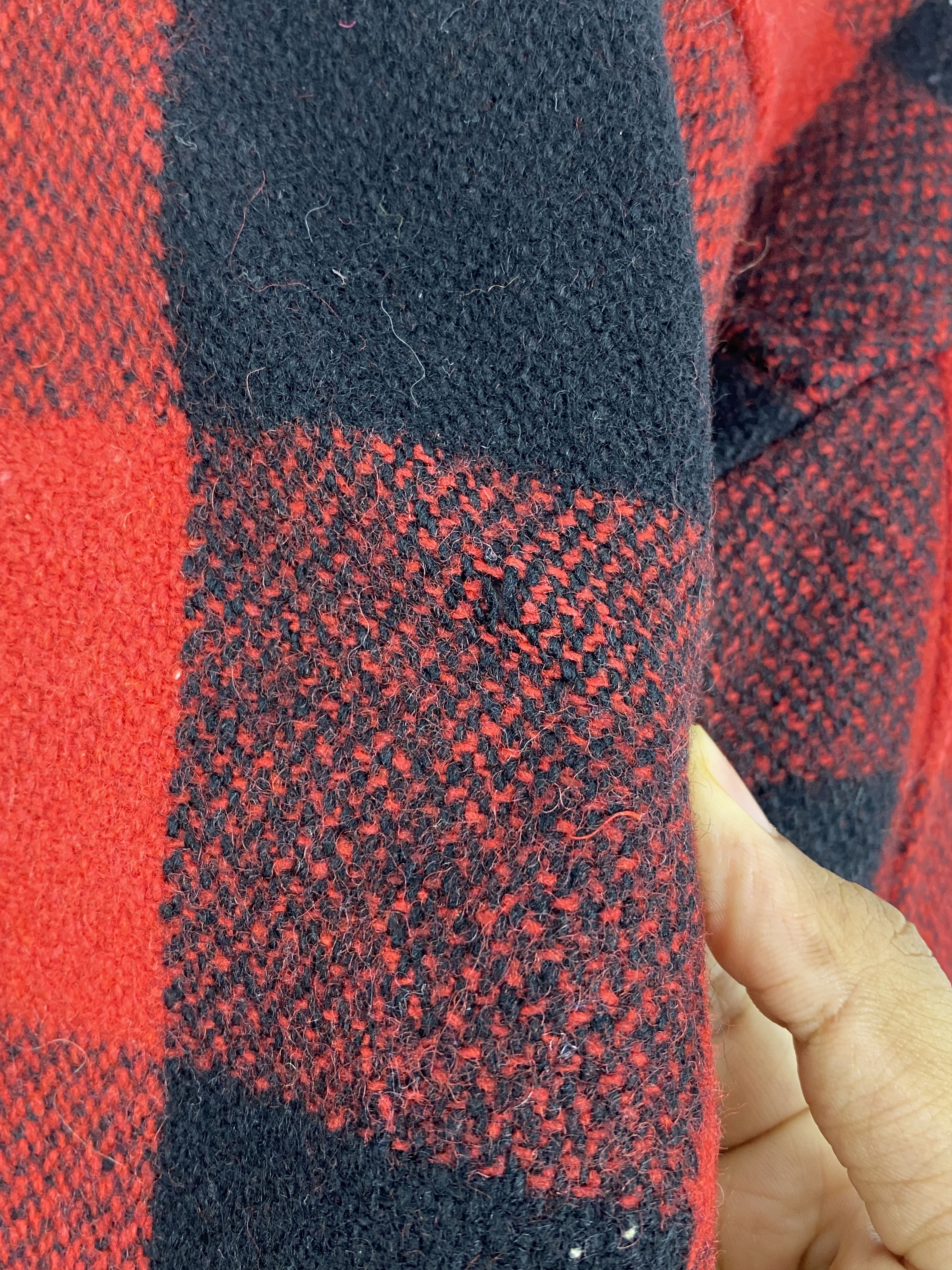 If Six Was Nine Vintage John Bull Shadow Plaid Zipper Flannel Jacket MJ0056 Size US L / EU 52-54 / 3 - 16 Thumbnail