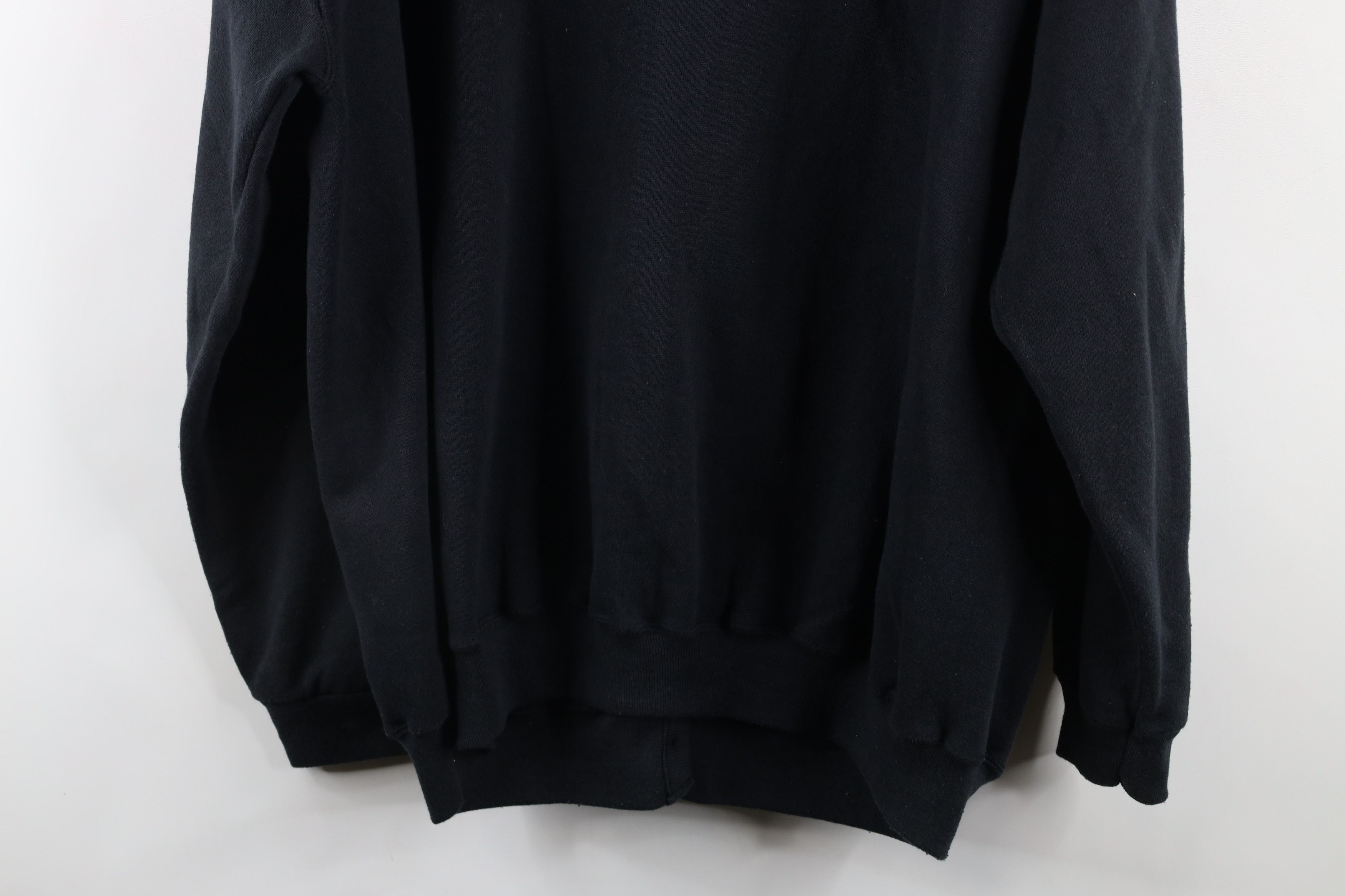Vintage Vintage 90s Streetwear Button Cardigan Sweatshirt Black USA Size XL / US 12-14 / IT 48-50 - 9 Thumbnail