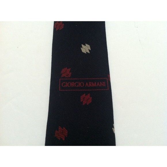 Armani Collezioni ARMANI COLLEZIONI MEN'S NEW NAVY 100%SILK TIEWIDTH: 3 3/4" Size ONE SIZE - 13 Thumbnail