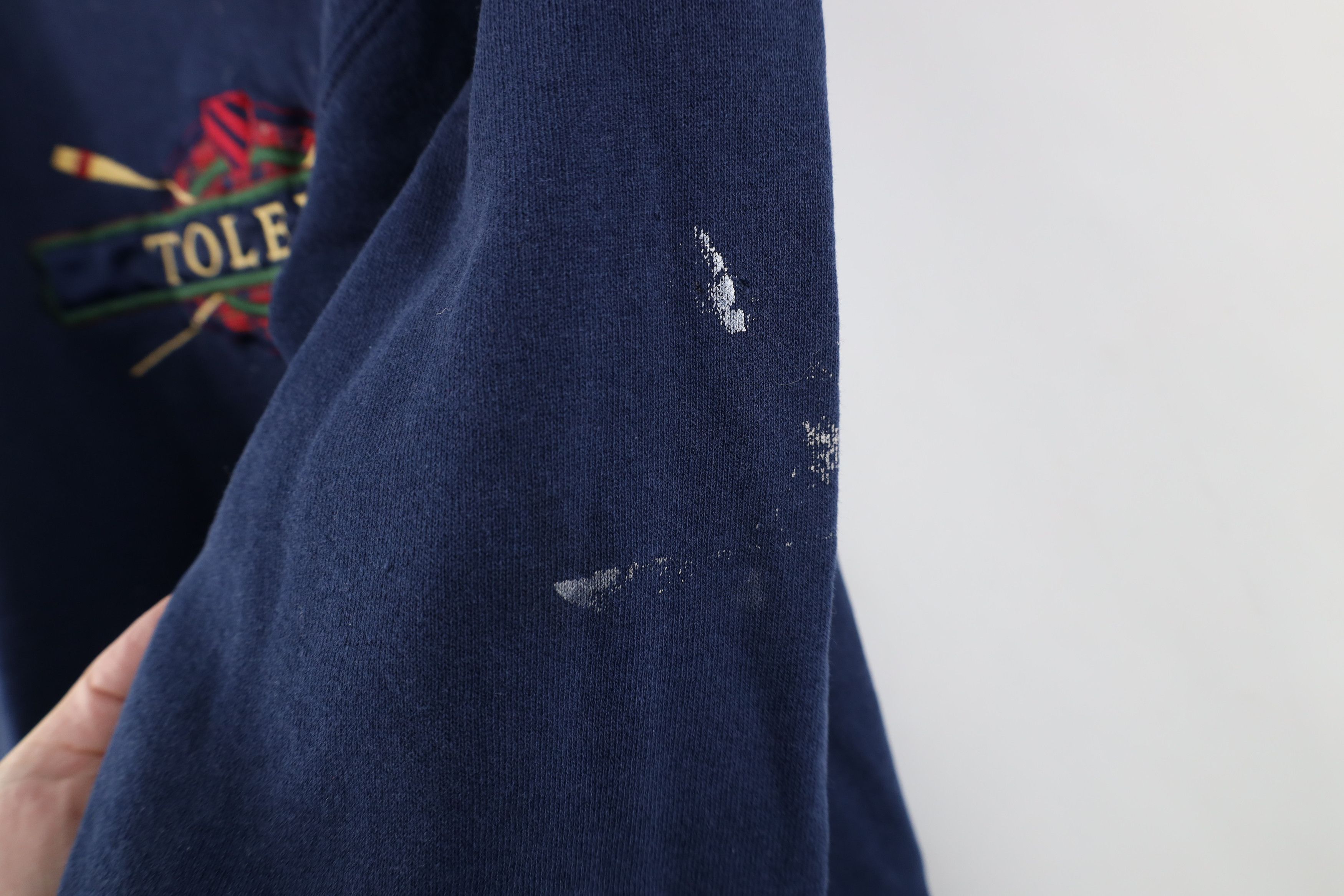 Vintage Vintage 90s Streetwear Spell Toledo Rowing Sweatshirt Blue Size US XL / EU 56 / 4 - 9 Thumbnail