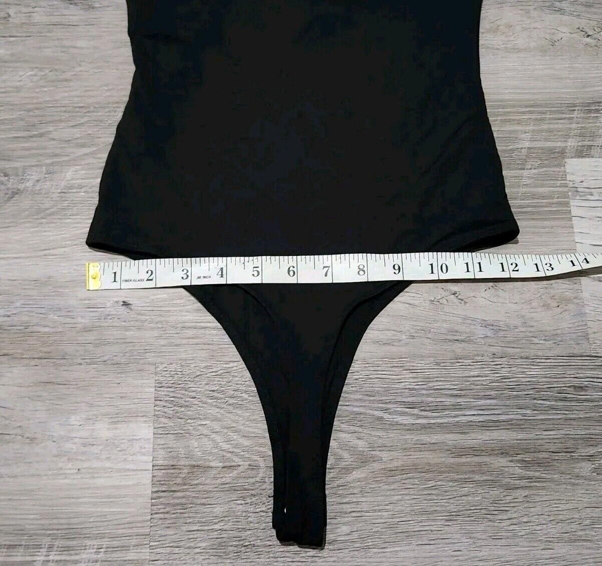 Forever 21 Forever 21 Body Suit Small Black Deep V Neck Tank Top Size S / US 4 / IT 40 - 7 Thumbnail