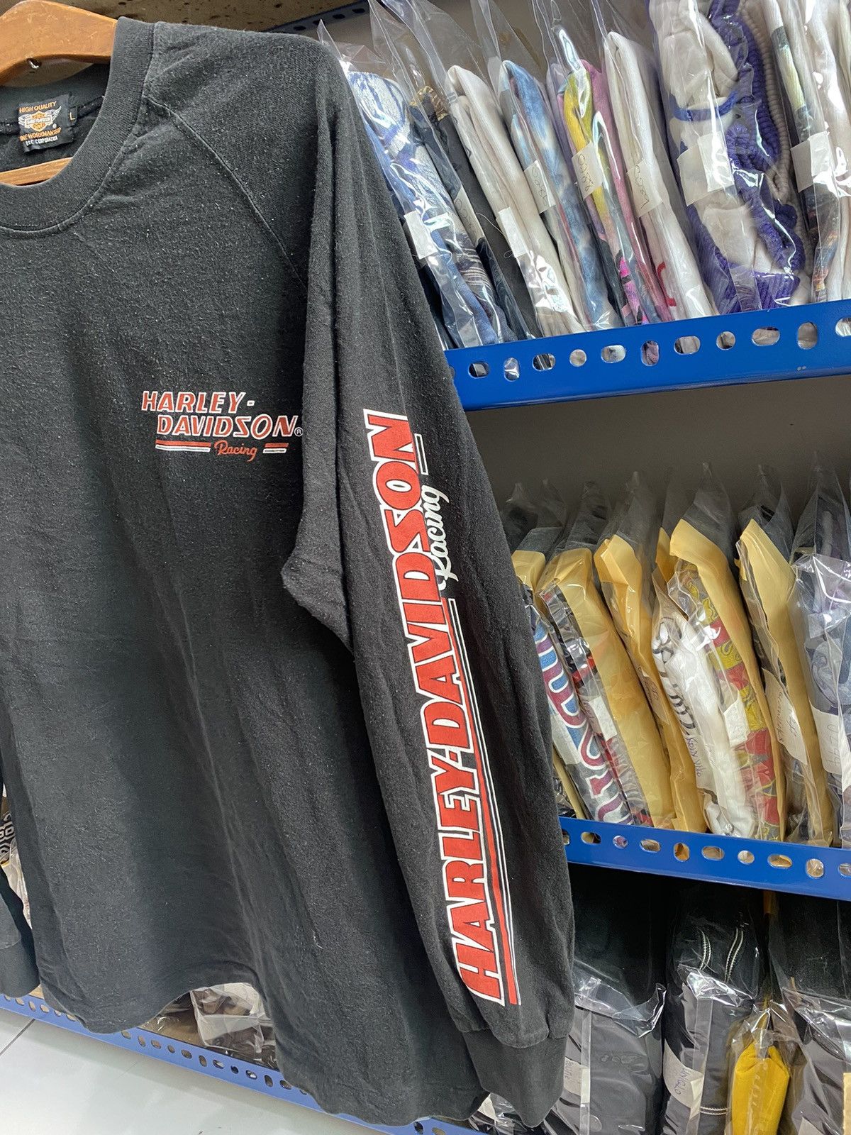 Vintage HARLEY DAVIDSON RACING TSHIRT Size US M / EU 48-50 / 2 - 5 Thumbnail