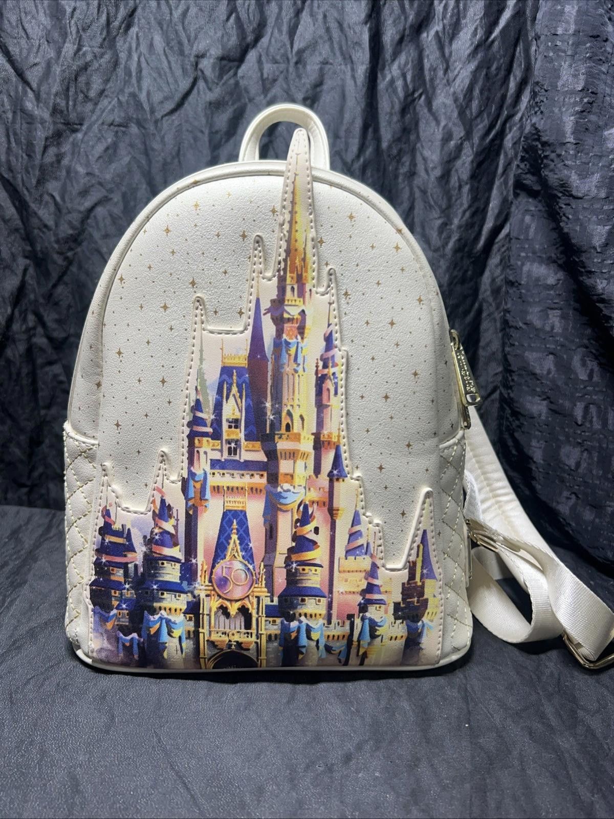 Other Loungefly Disney 50th Anniversary White Castle Mini Backpack Size ONE SIZE - 1 Thumbnail