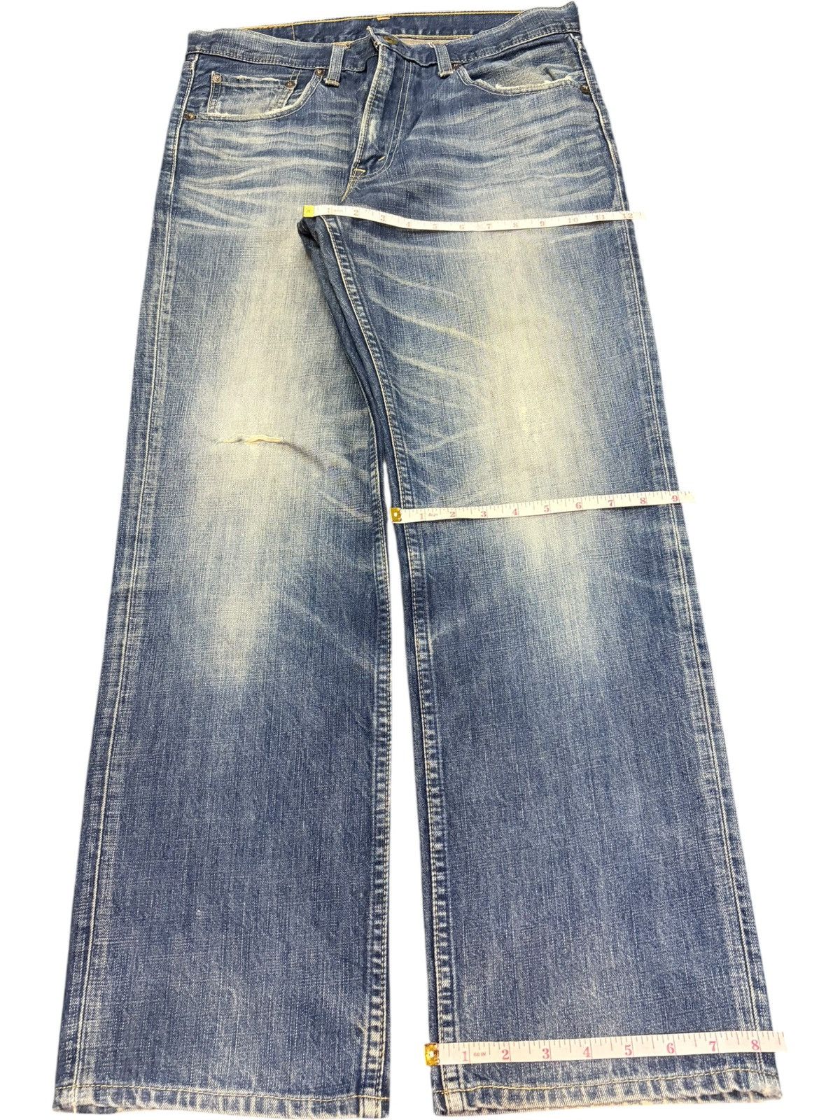 Levi's Vintage 90s Levis 502 Faded Wash Distressed Jeans Size US 33 - 8 Thumbnail