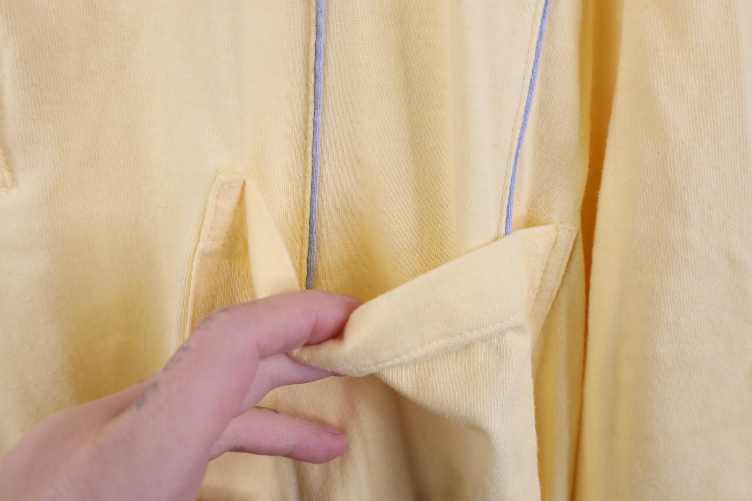 Vintage Vintage 90s Streetwear Collared Pullover Polo Shirt Yellow Size US XXL / EU 58 / 5 - 7 Thumbnail