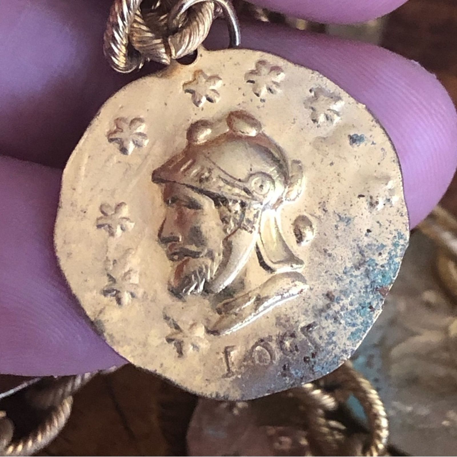 Vintage Vintage Spanish faux coin chain link necklace Size ONE SIZE - 10 Thumbnail