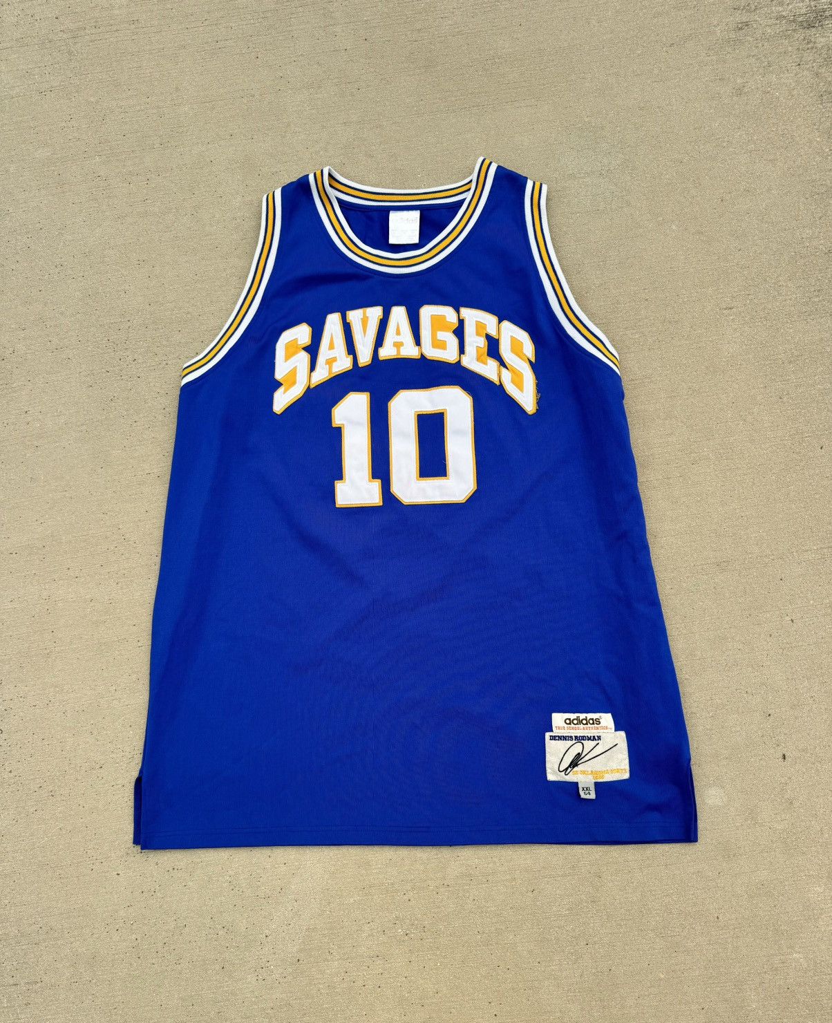 Adidas × NBA × NCAA 90 s vintage Dennis Rodman Adidas True School Authentics Size US XXL / EU 58 / 5 - 1 Thumbnail